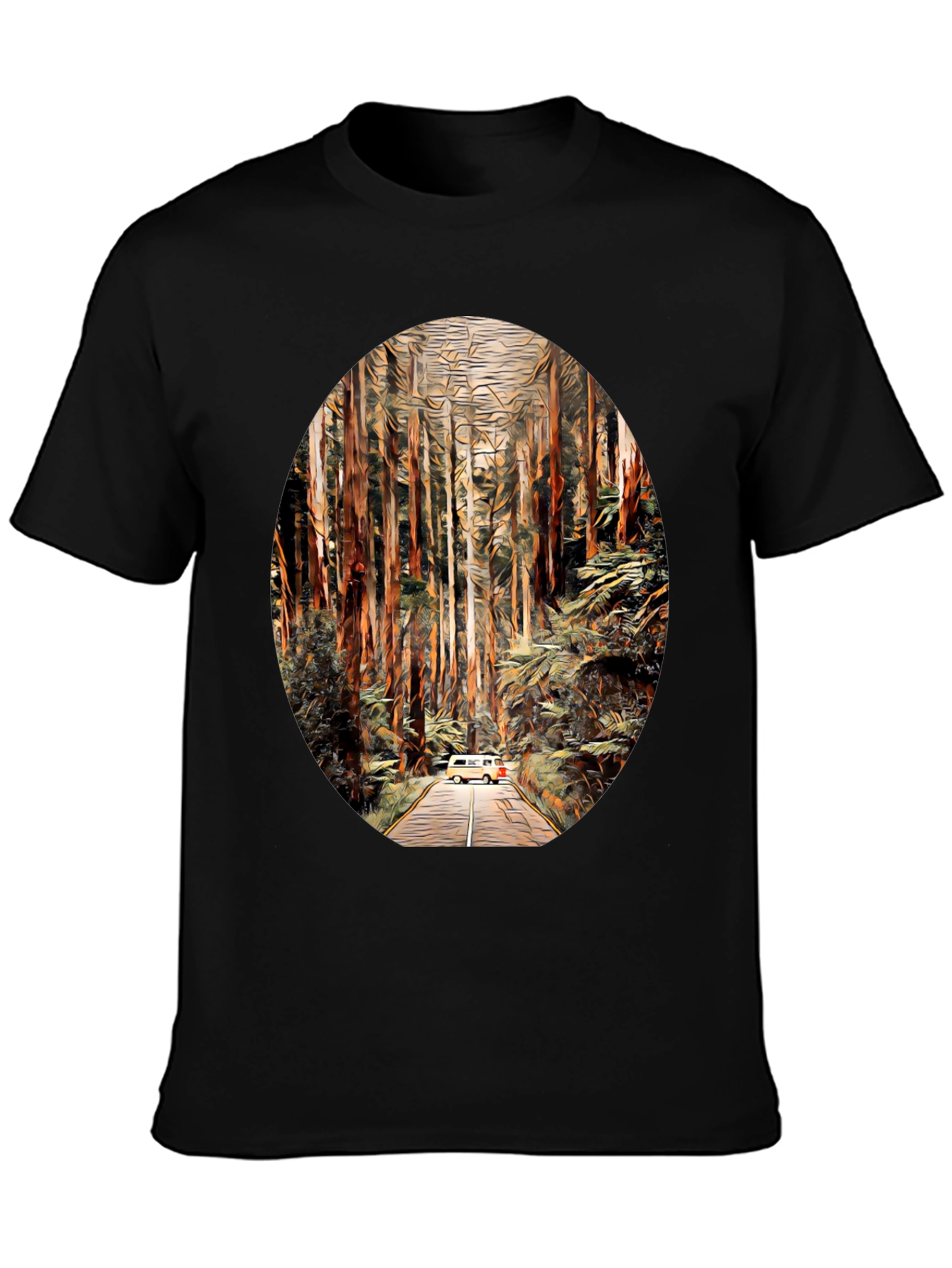 Van Life Forest T-Shirt - Adventure Awaits!