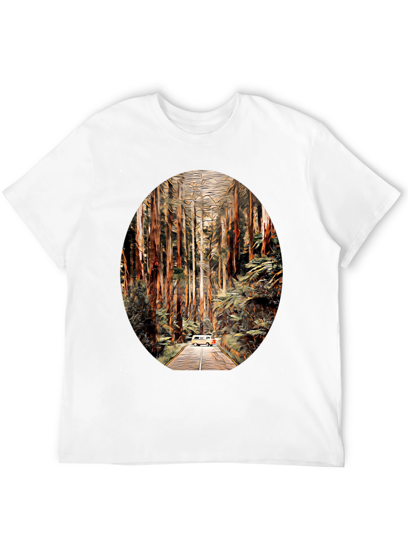 Van Life Forest T-Shirt - Adventure Awaits!