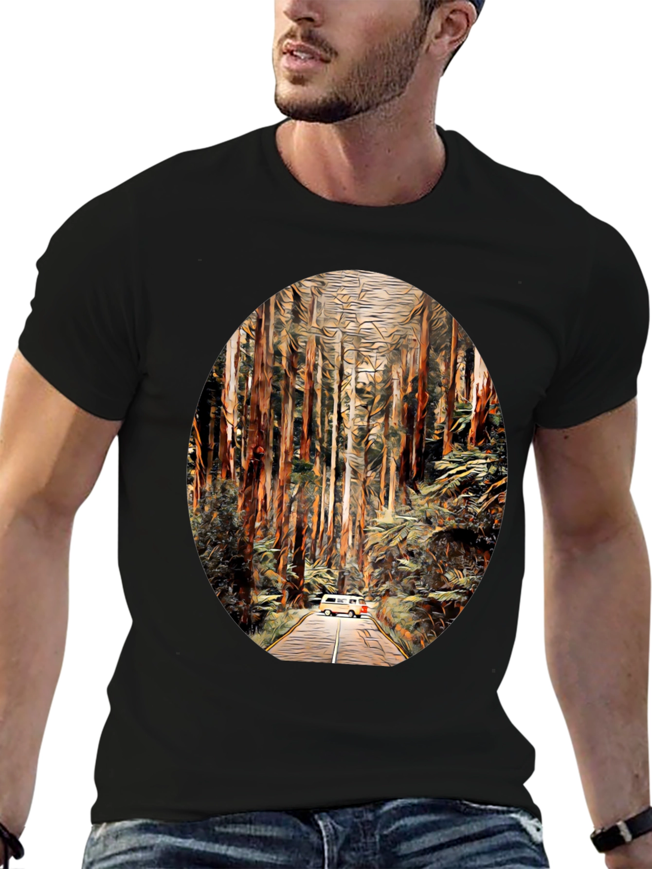 Van Life Forest T-Shirt - Adventure Awaits!