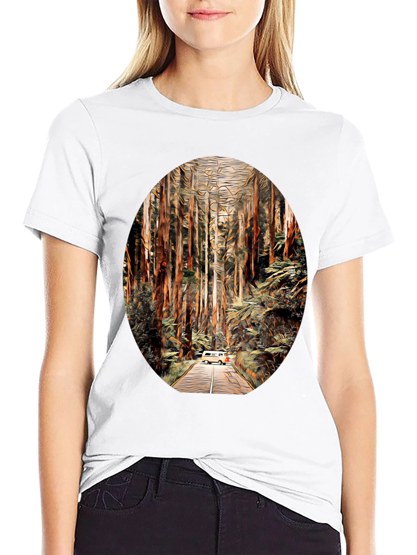 Van Life Forest T-Shirt - Adventure Awaits!