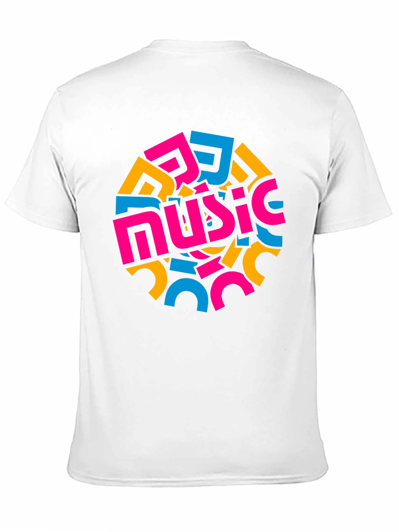 Abstract Music Design Black T-Shirt
