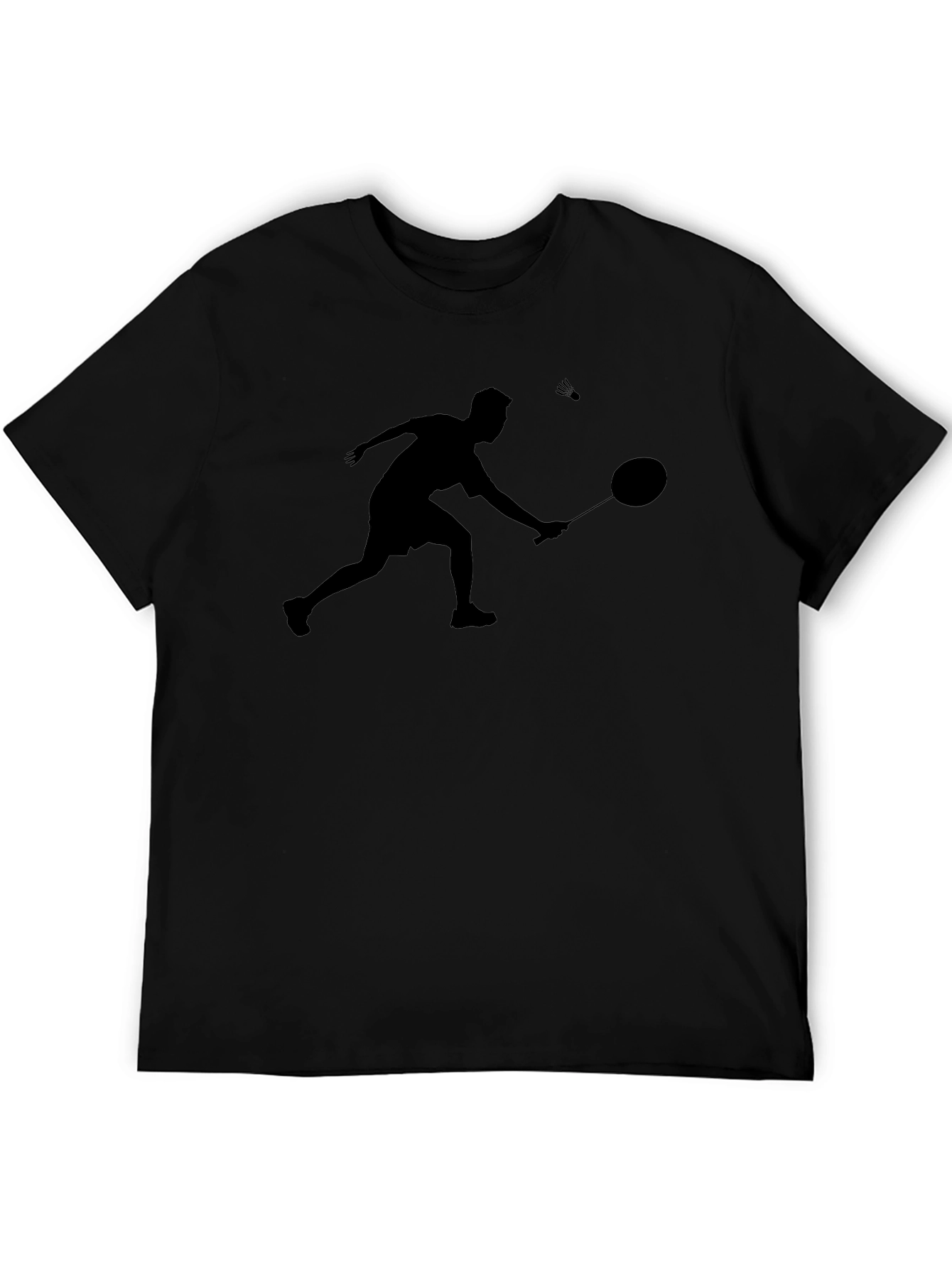 Black Badminton Graphic Tee