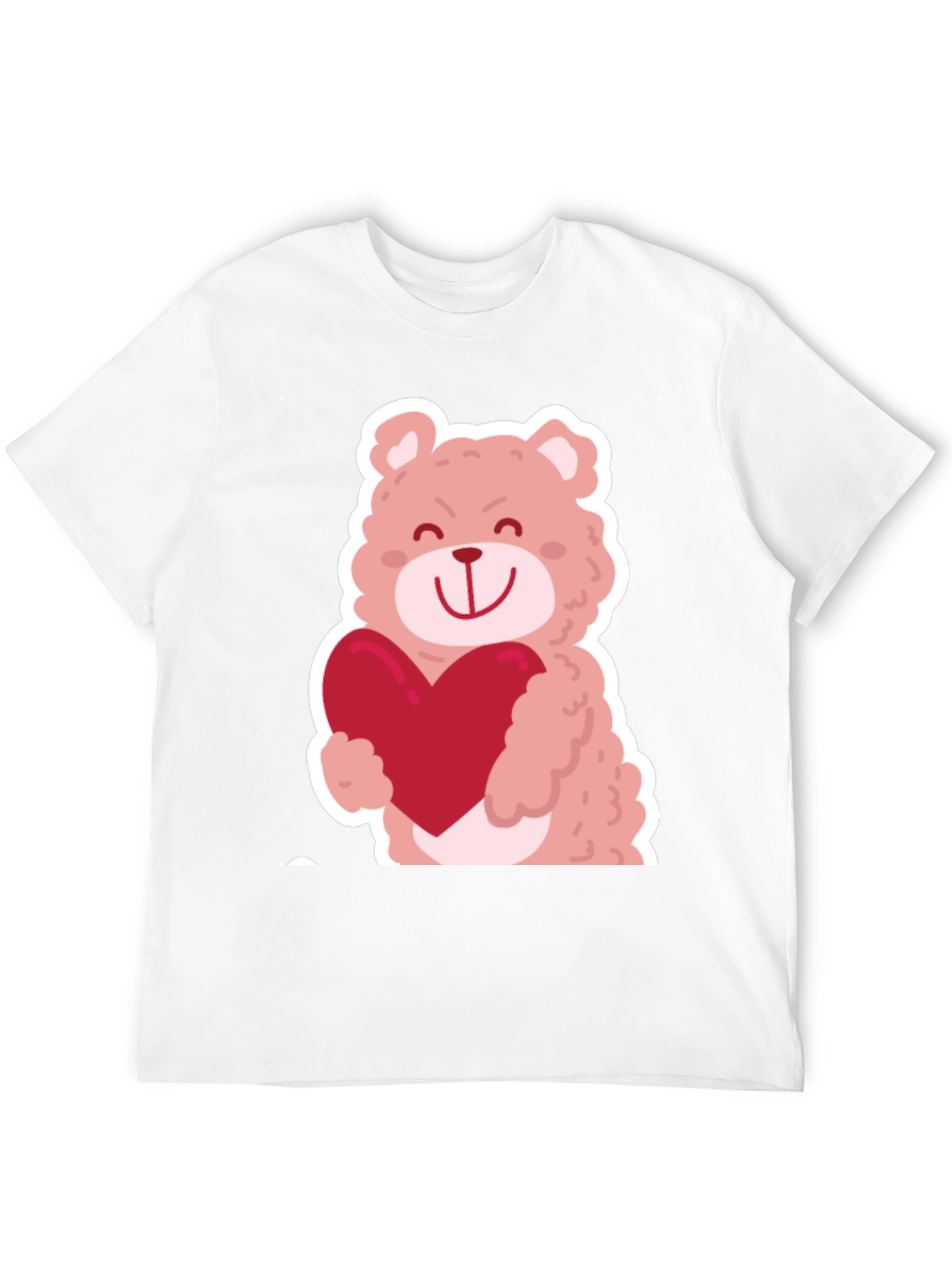 Bear Hug Heart Graphic Tee - Black