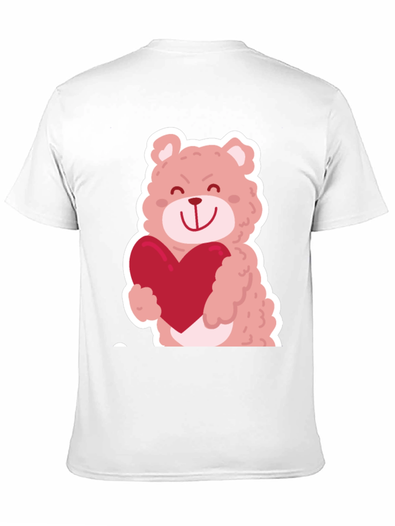 Bear Hug Heart Graphic Tee - Black