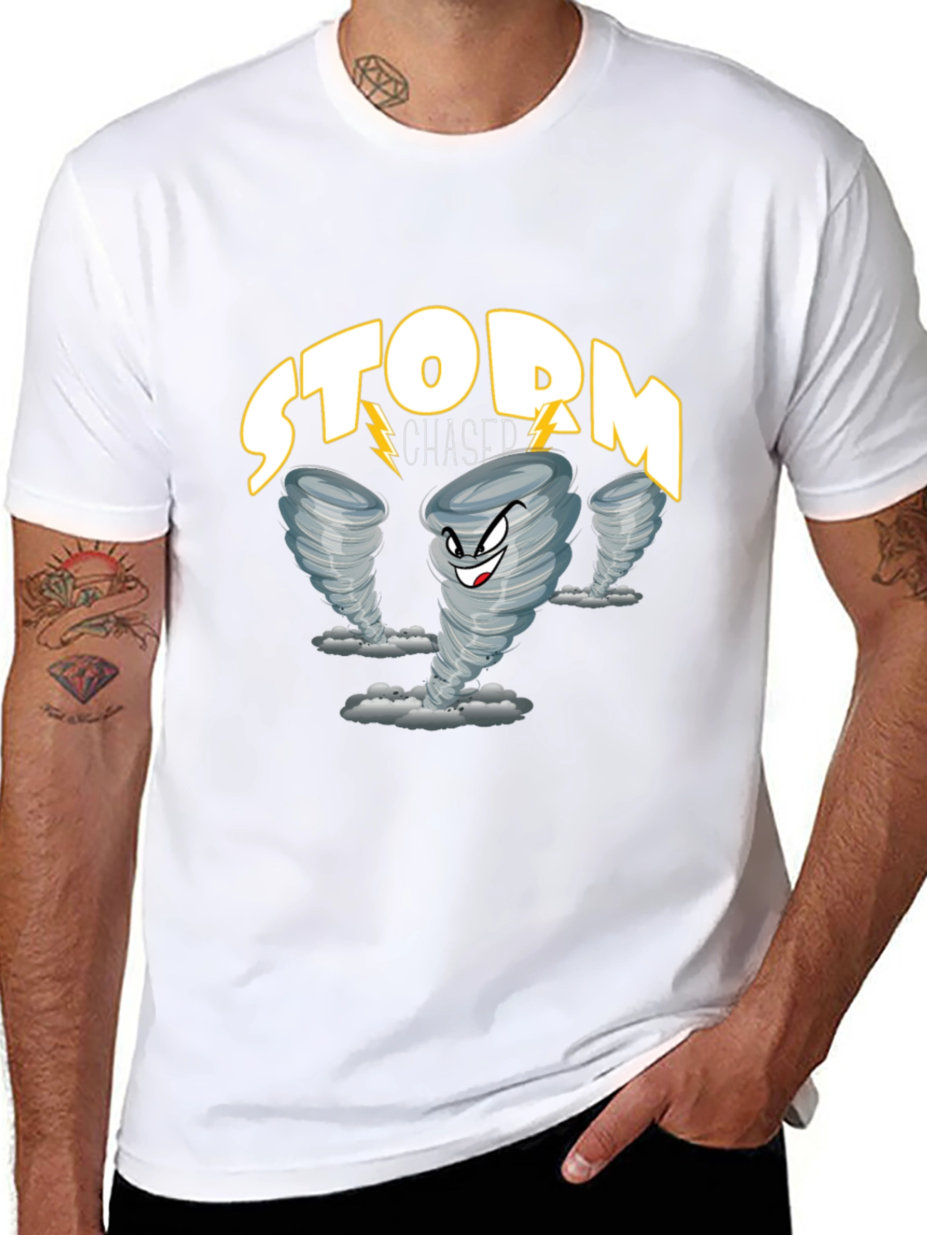 Storm Chaser Graphic Tee - Tornado Design