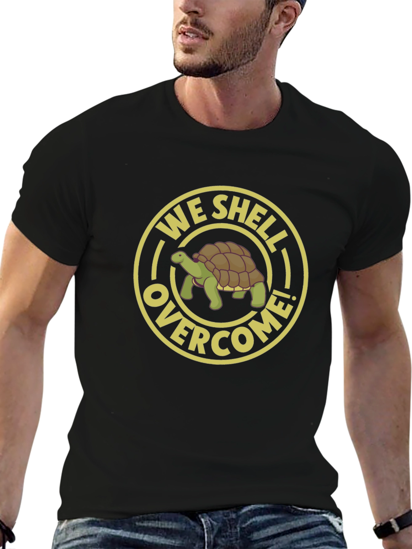 We Shell Overcome T-Shirt - Turtle Graphic Tee