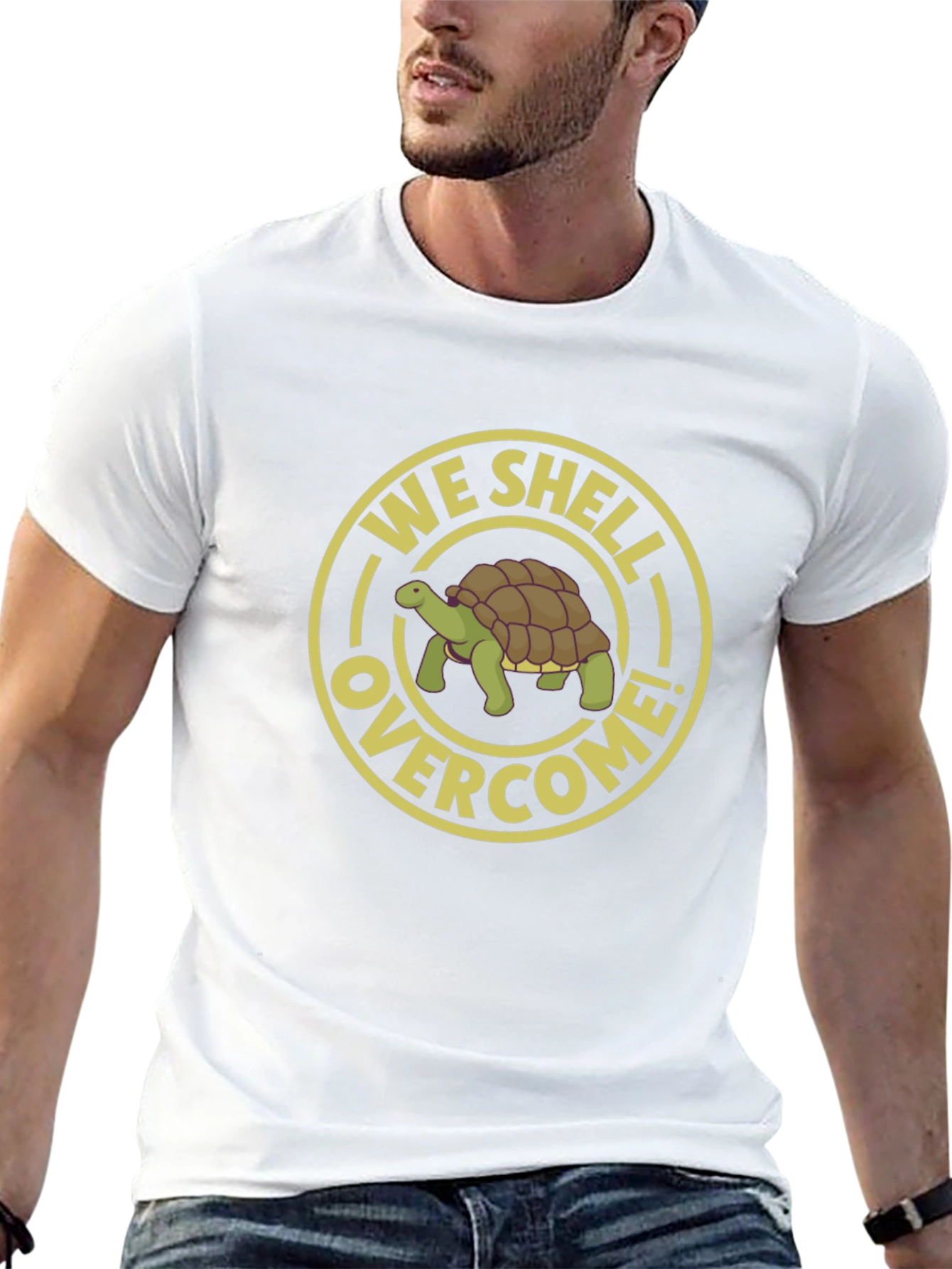 We Shell Overcome T-Shirt - Turtle Graphic Tee