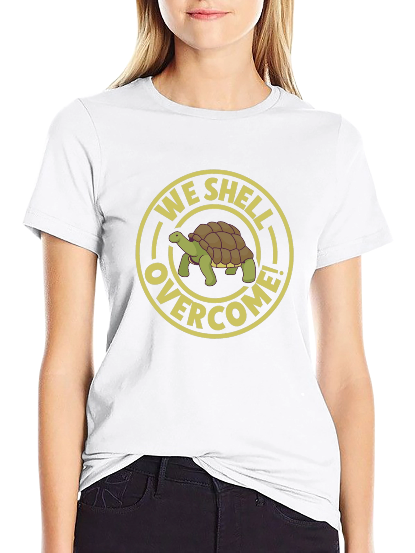We Shell Overcome T-Shirt - Turtle Graphic Tee