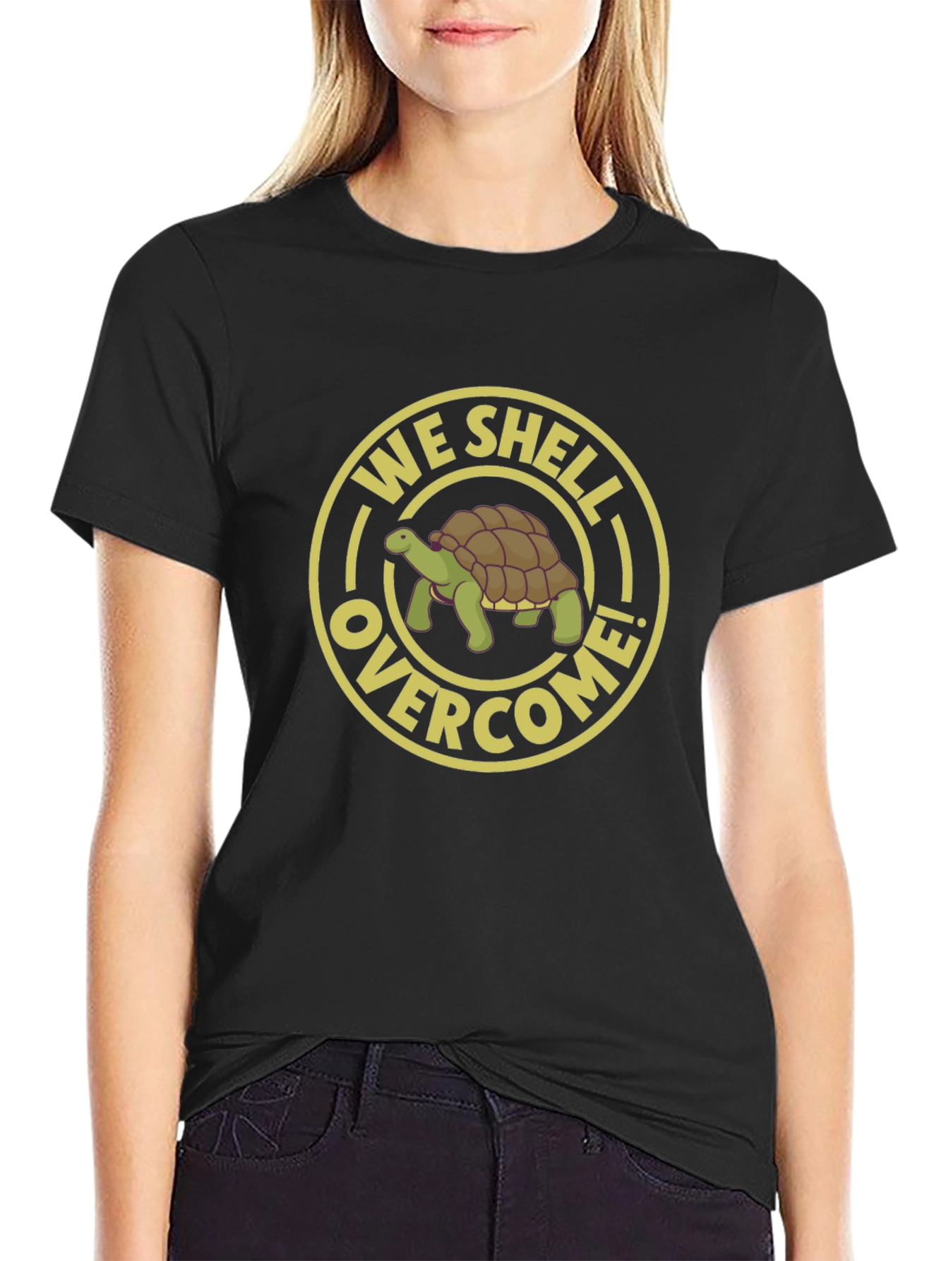 We Shell Overcome T-Shirt - Turtle Graphic Tee