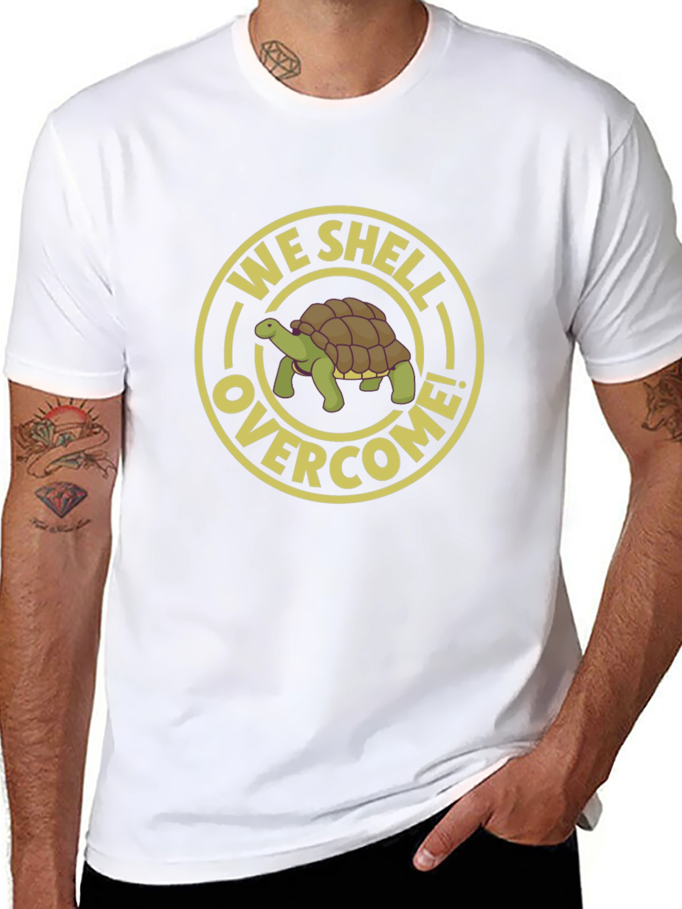 We Shell Overcome T-Shirt - Turtle Graphic Tee
