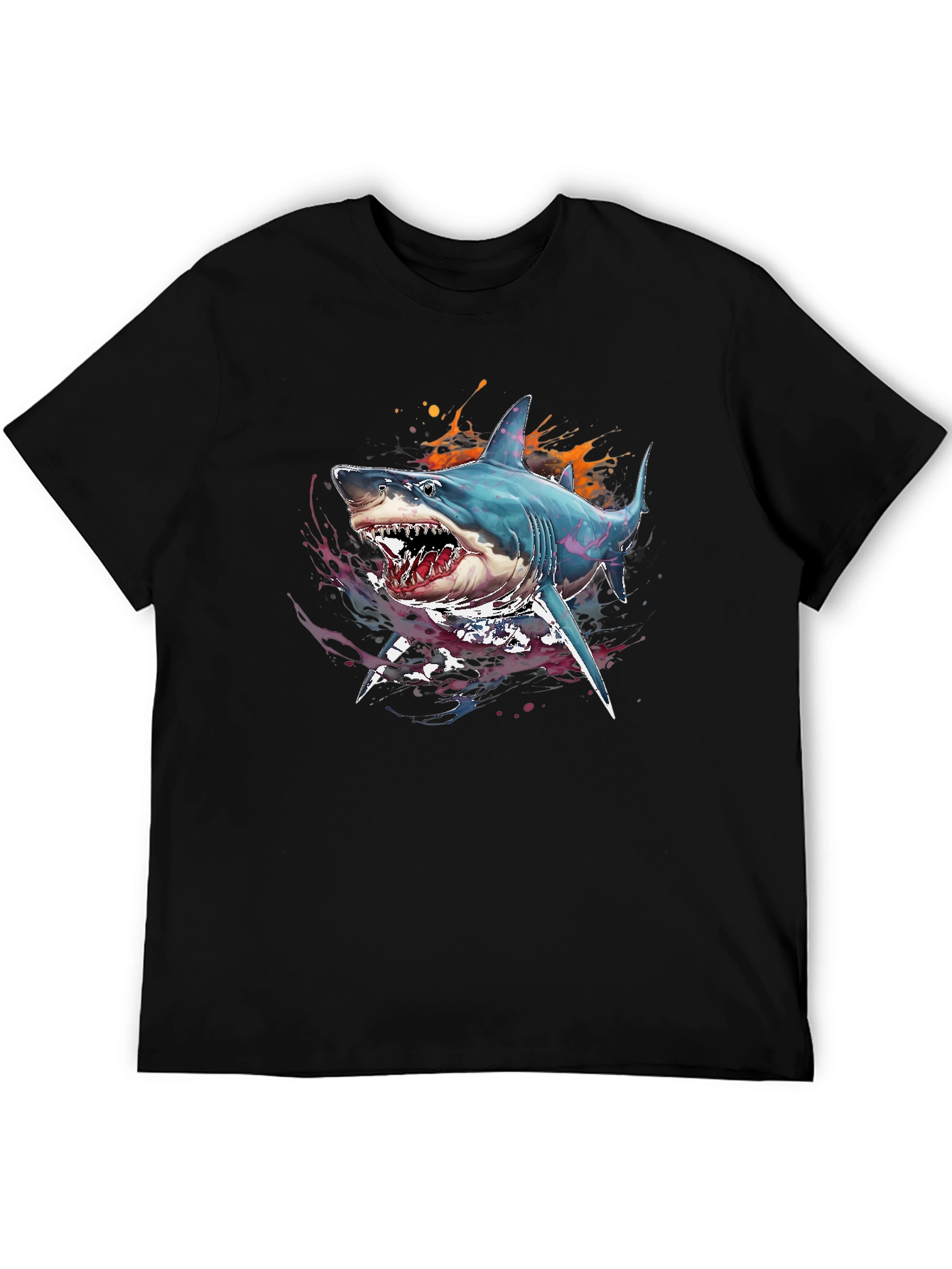 Shark Graphic Print Tee