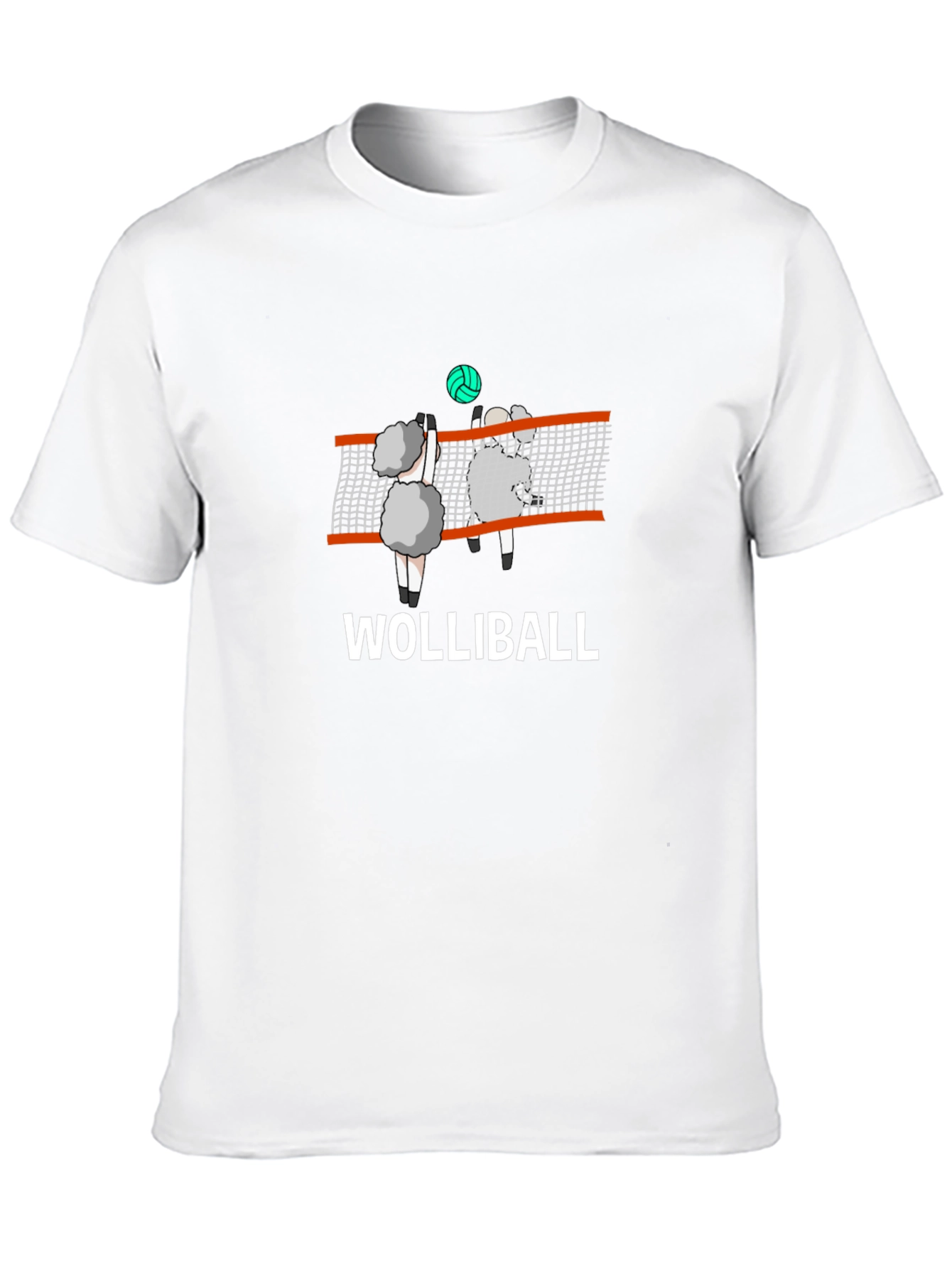 Wolliball Sheep Volleyball Graphic T-Shirt