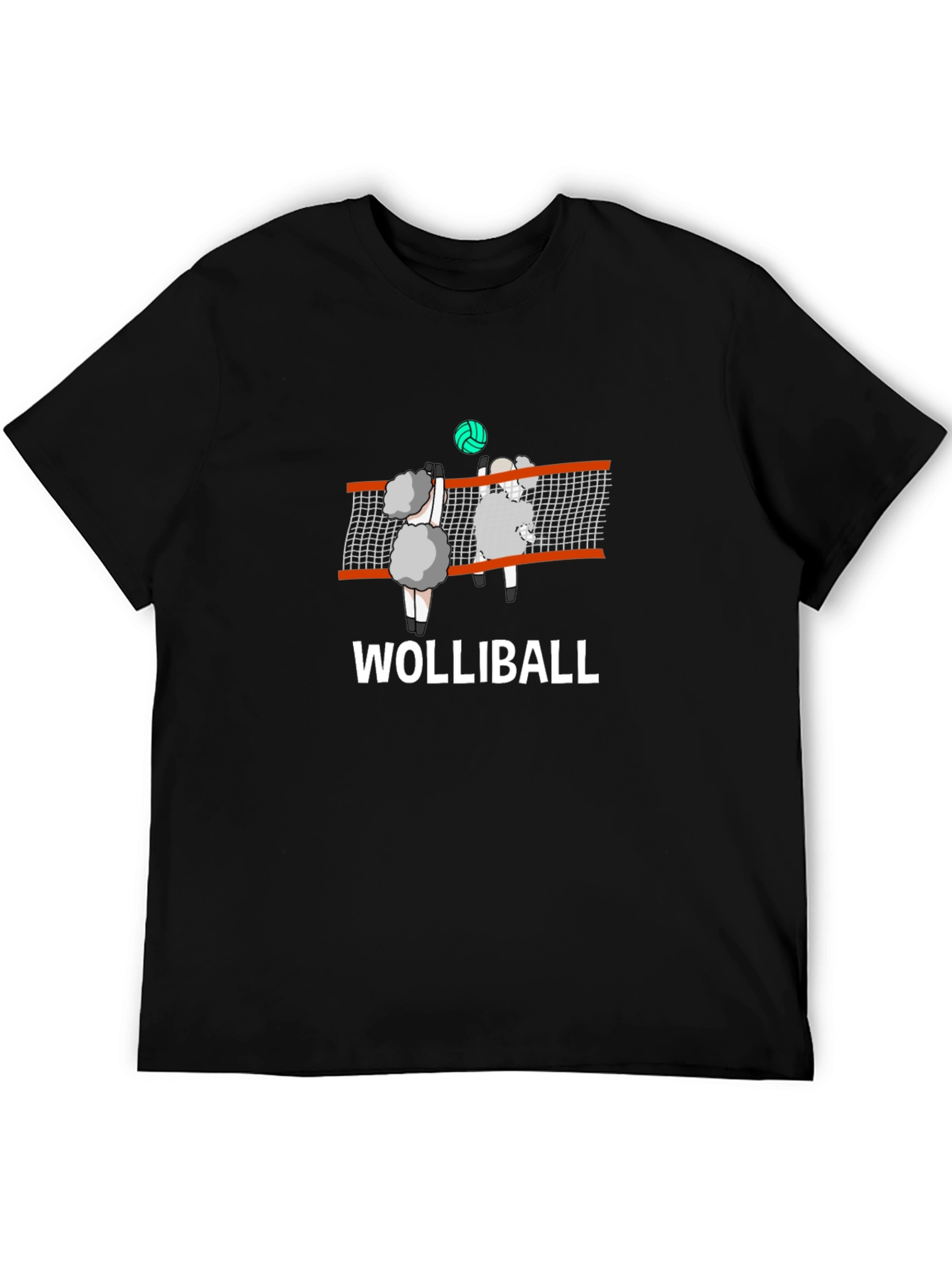Wolliball Sheep Volleyball Graphic T-Shirt