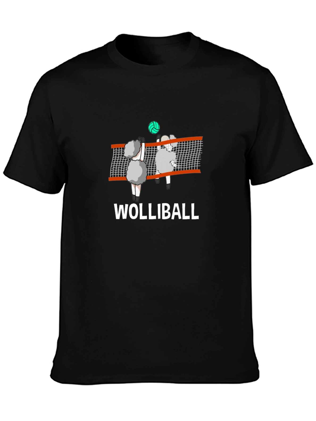 Wolliball Sheep Volleyball Graphic T-Shirt