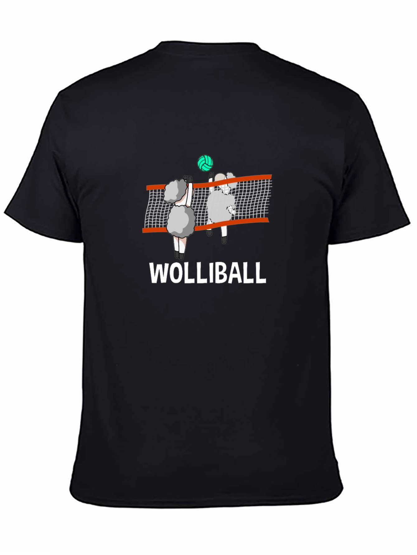 Wolliball Sheep Volleyball Graphic T-Shirt