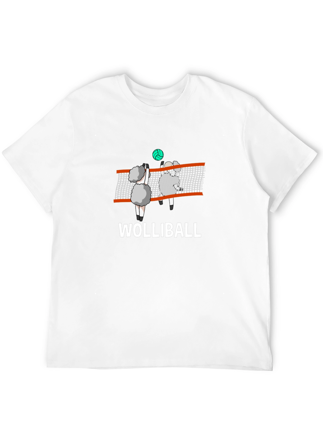 Wolliball Sheep Volleyball Graphic T-Shirt