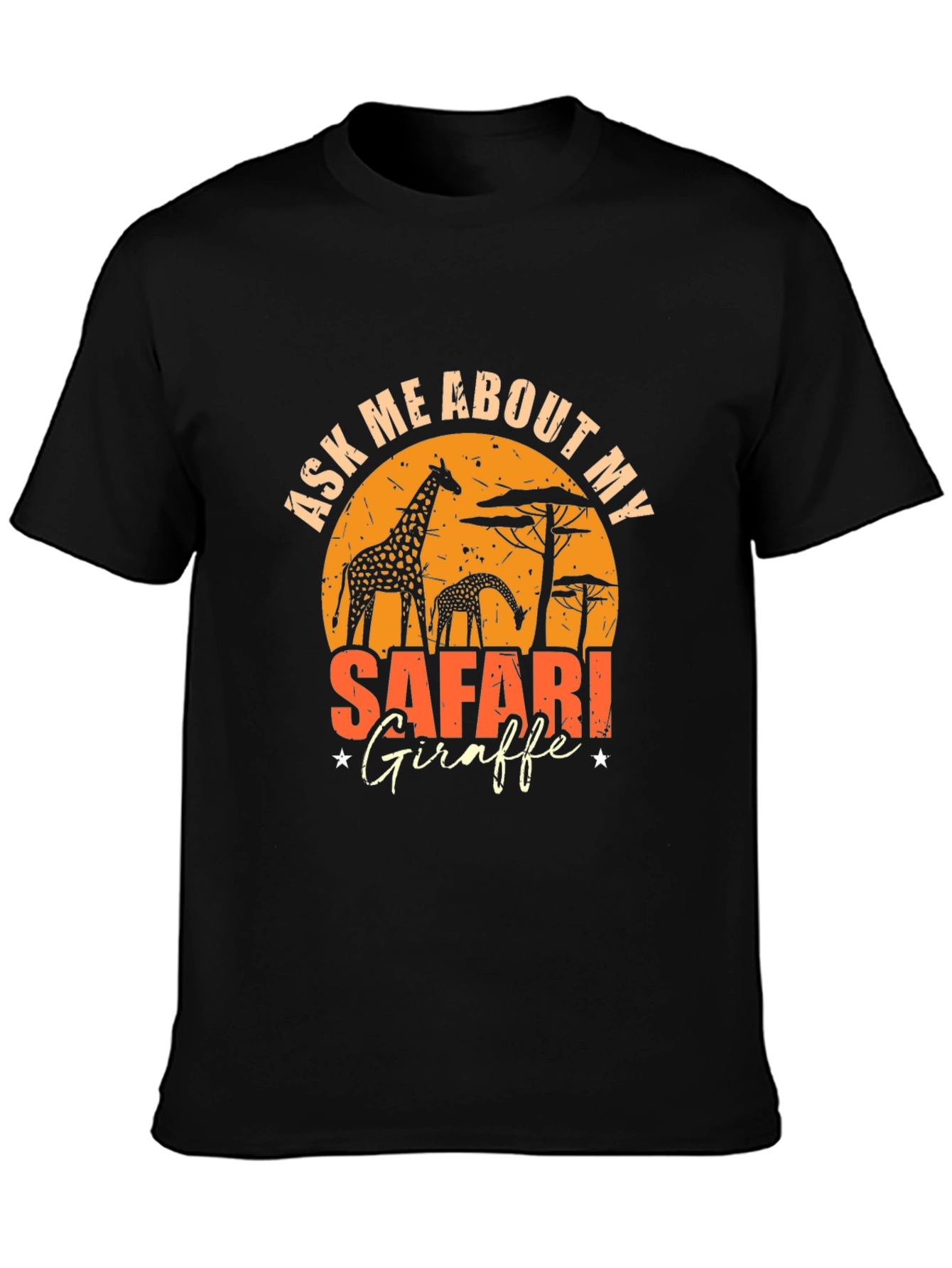 Safari Giraffe Graphic T-Shirt