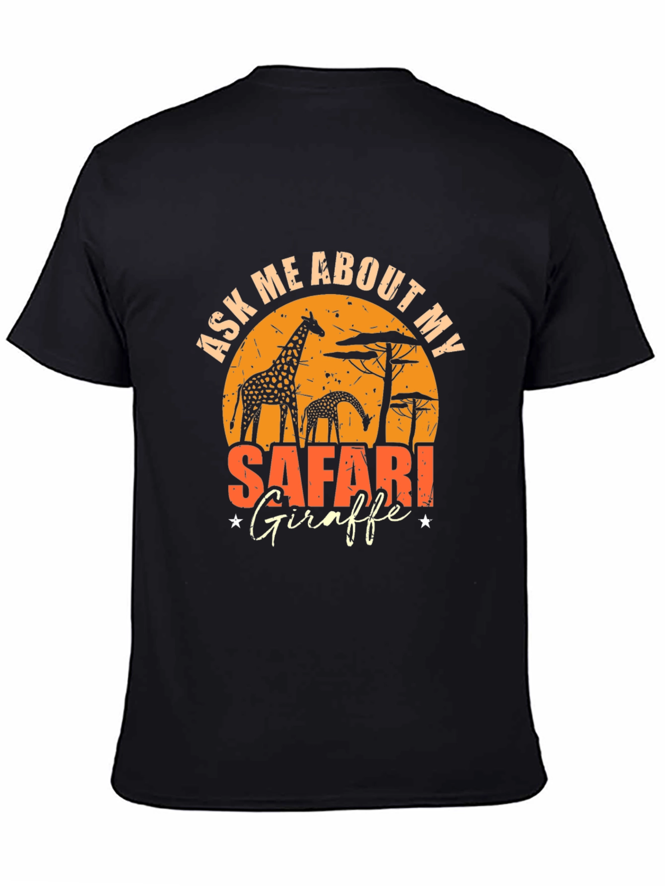 Safari Giraffe Graphic T-Shirt