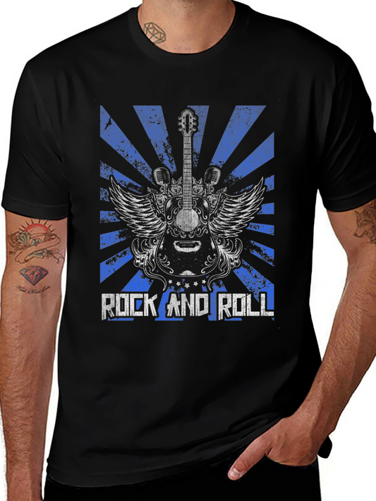 Rock and Roll Guitar Graphic Tee