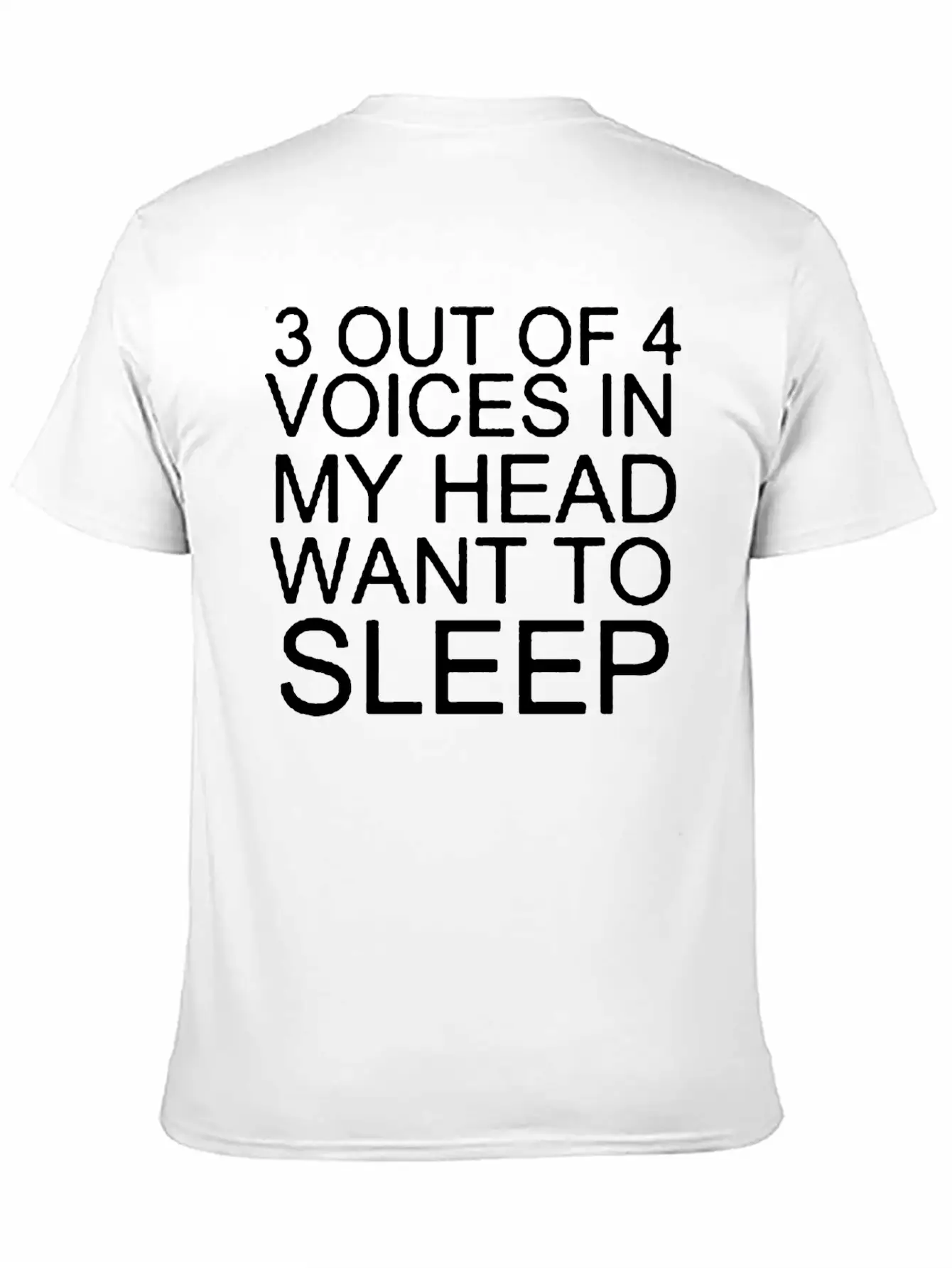 3 Out Of 4 Voice In My Head Want To Sleep Lightweight Cotton T-Shirt – Daily Comfort Graphic Shirt
