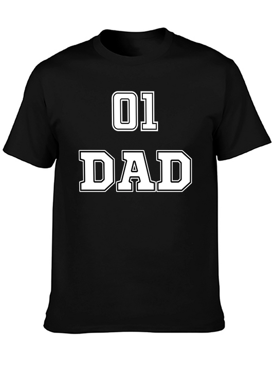 01 Dad T-Shirt - Stylish Fathers Day Gift