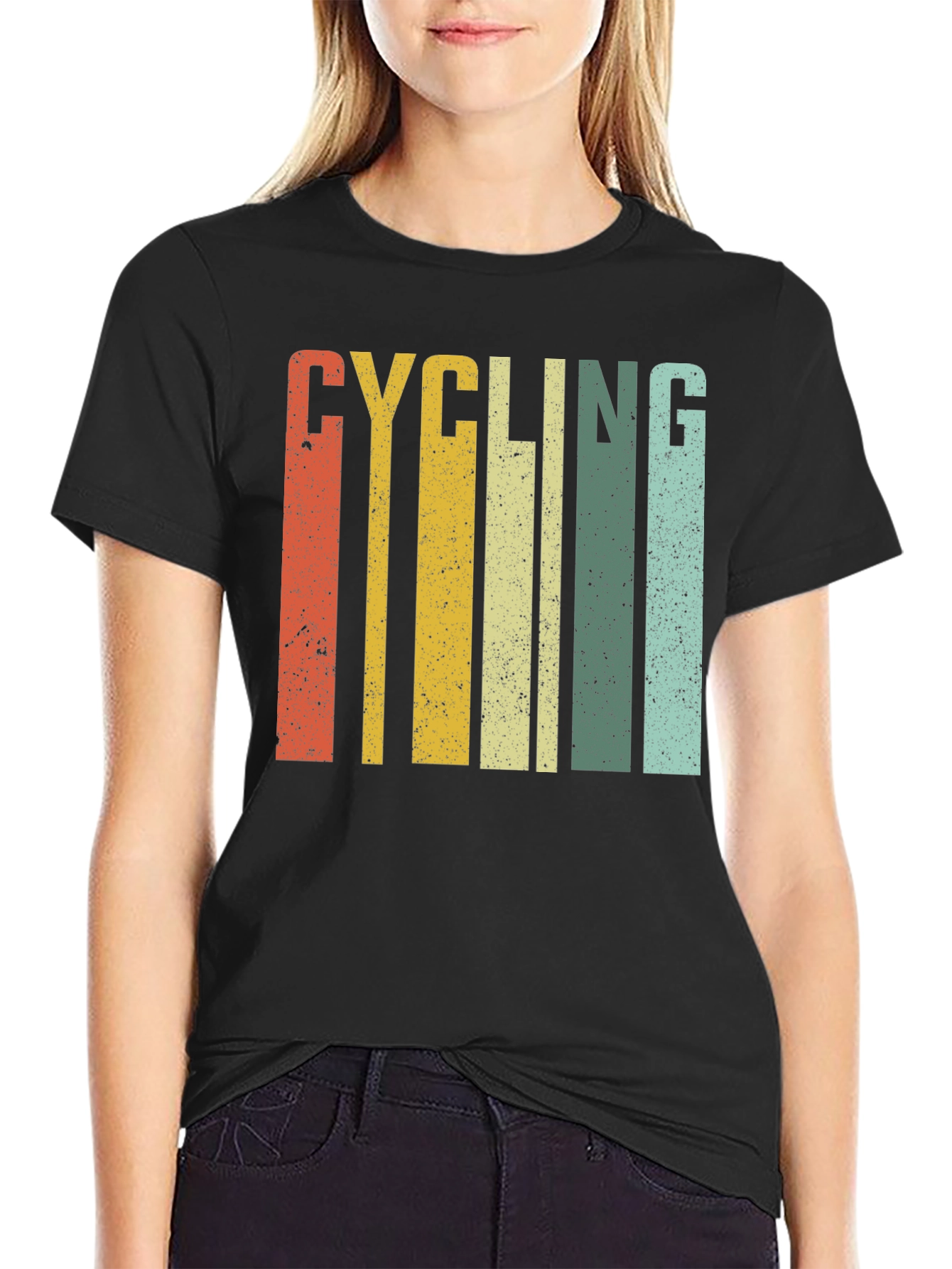 Retro Cycling Stripes T-Shirt