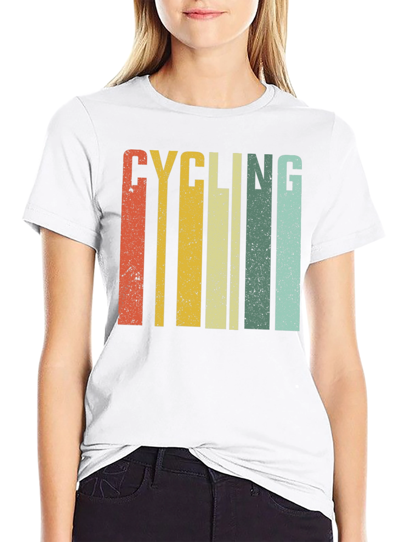 Retro Cycling Stripes T-Shirt