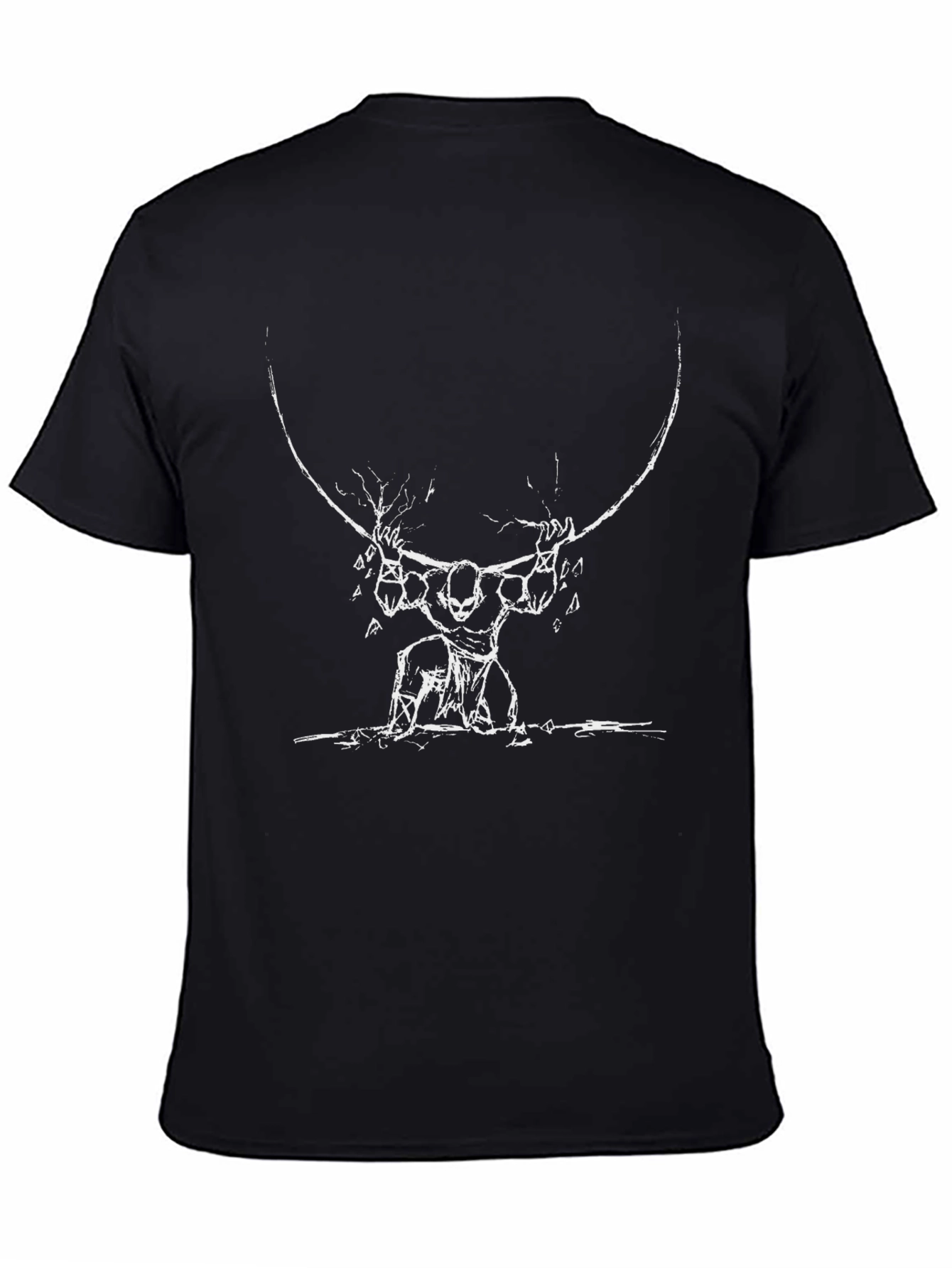 Atlas Sketch Black T-Shirt