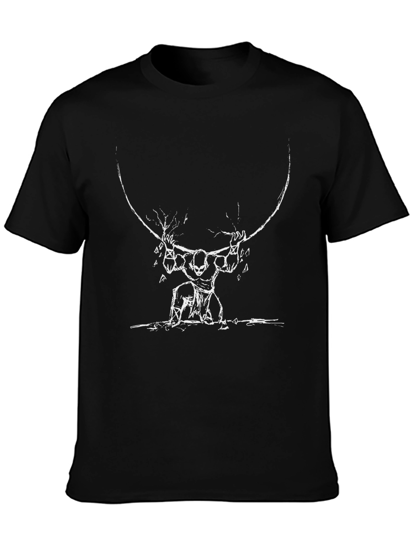 Atlas Sketch Black T-Shirt