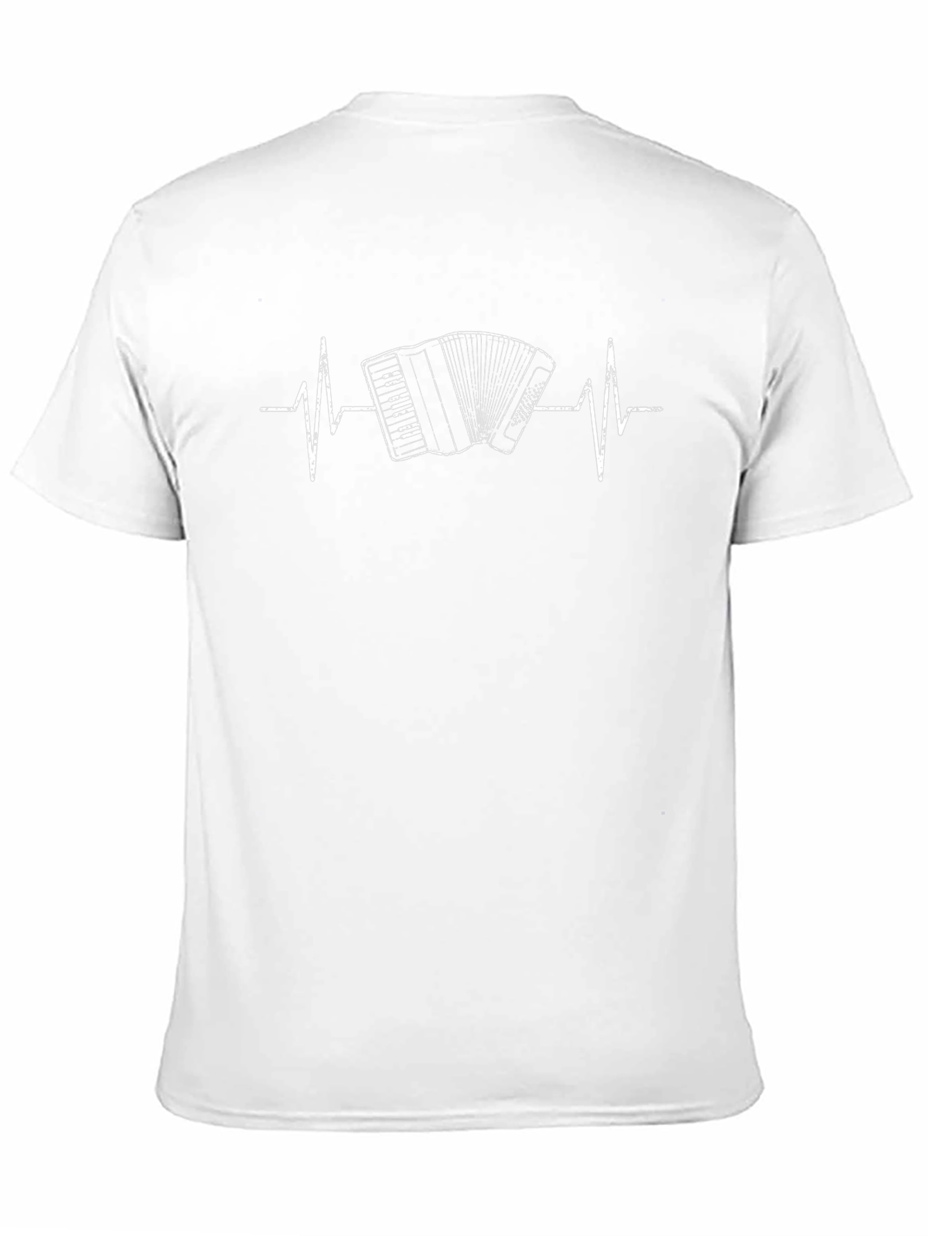Accordion Heartbeat Graphic Tee - Black