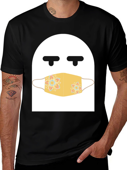 Quarantine Ghost T-Shirt - Masked Funny Tee