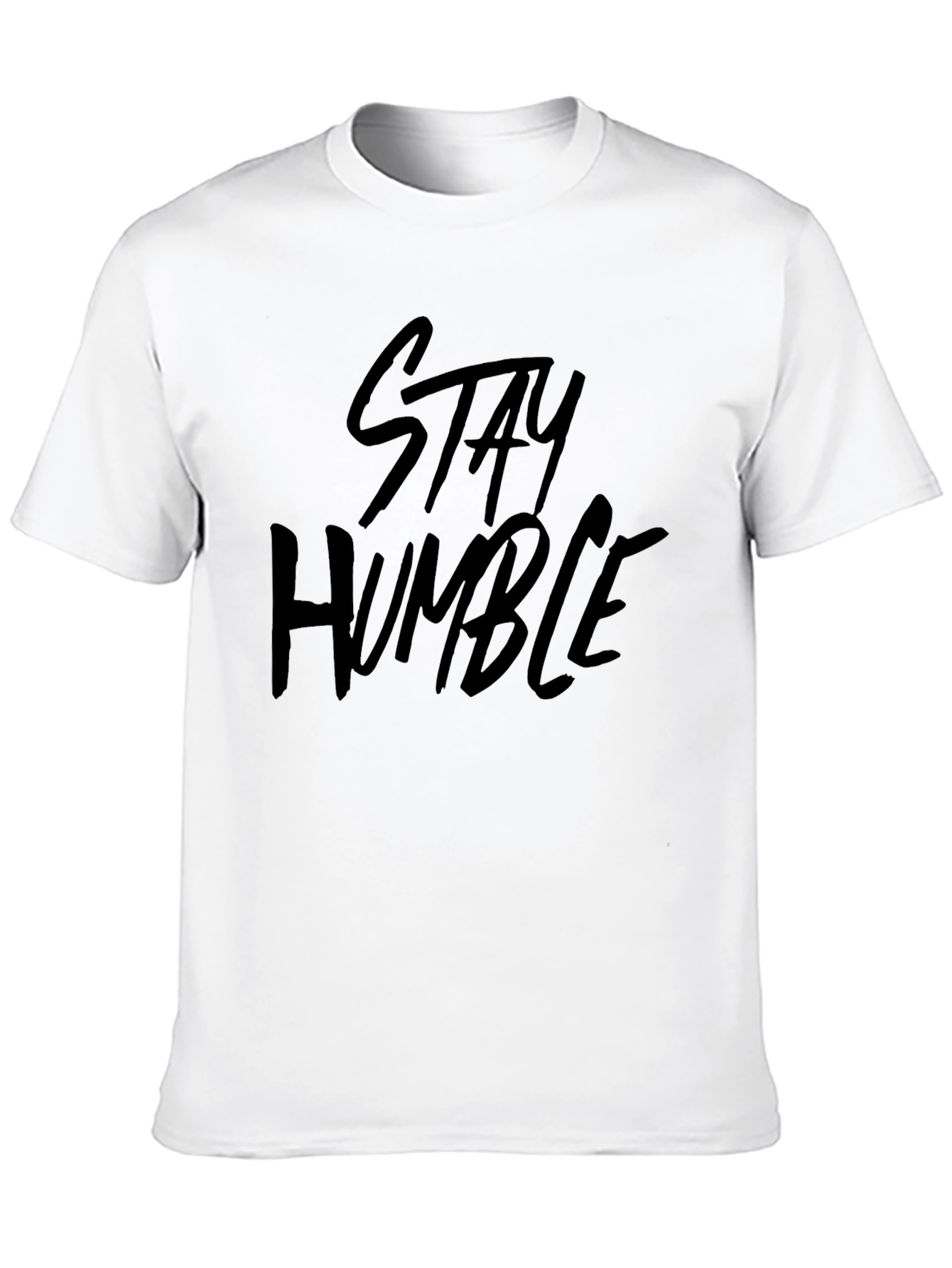 Stay Humble Black Graphic Tee for Men