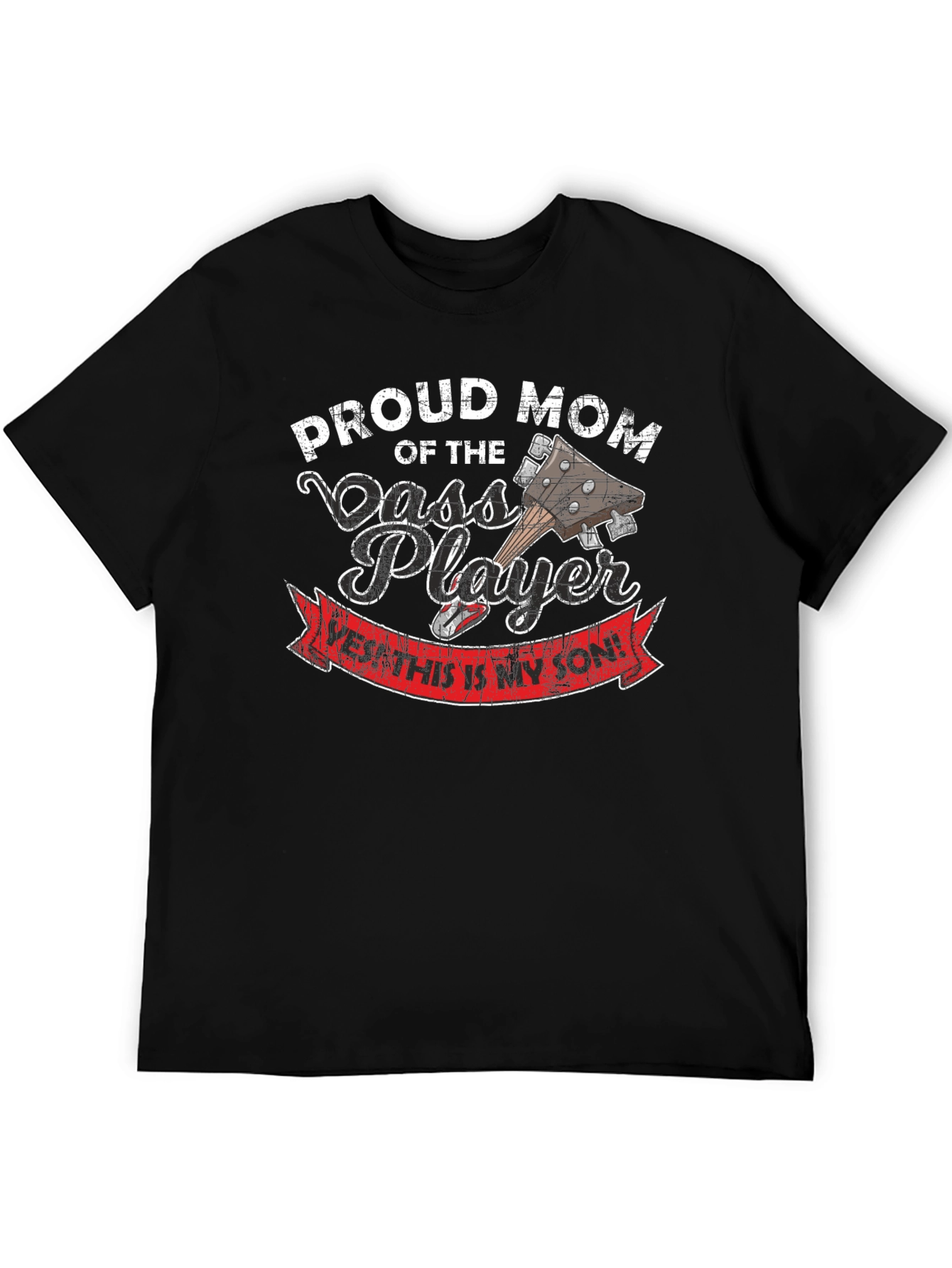 Proud Mom of Bass Player Graphic T-Shirt
