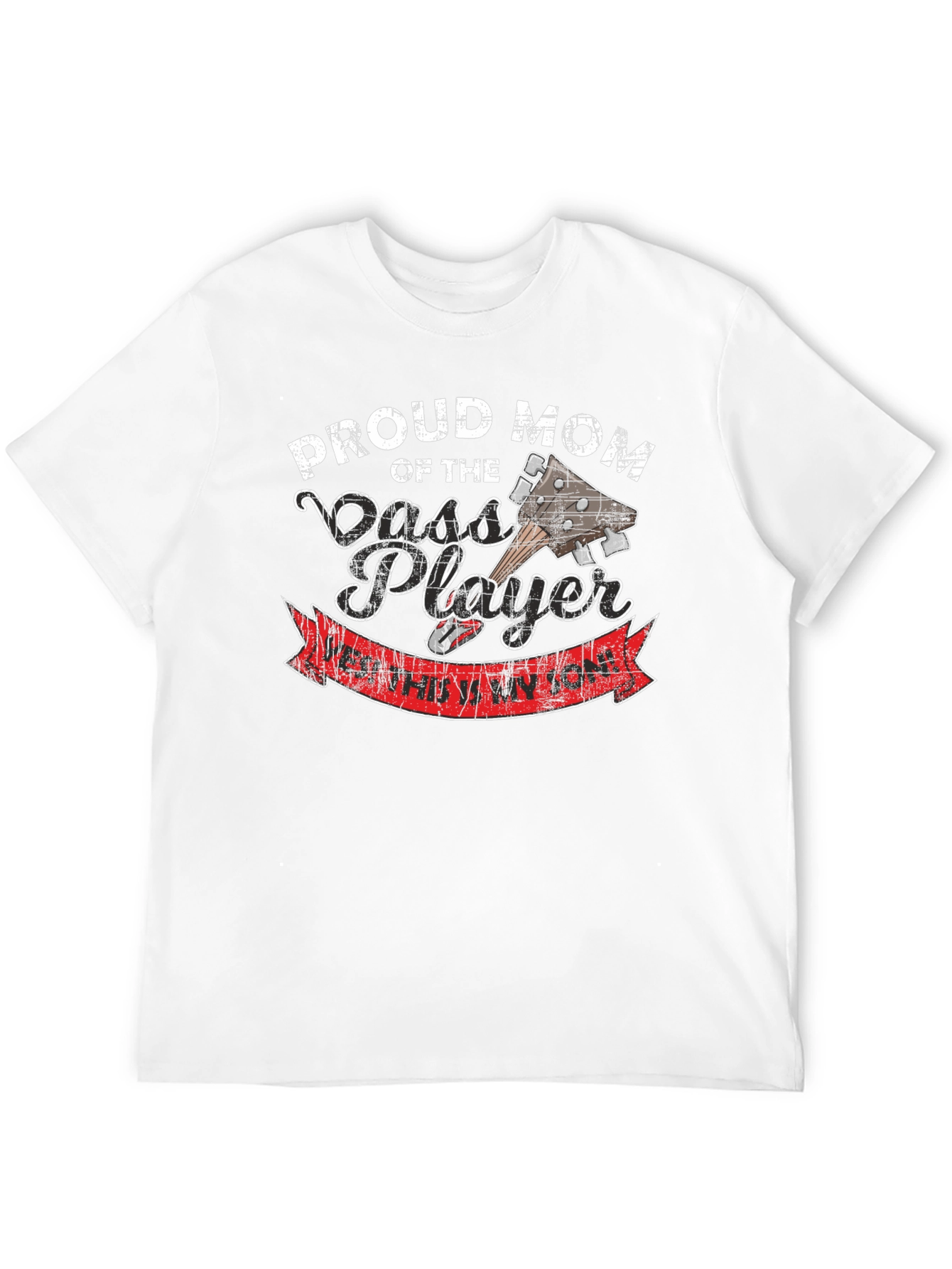 Proud Mom of Bass Player Graphic T-Shirt