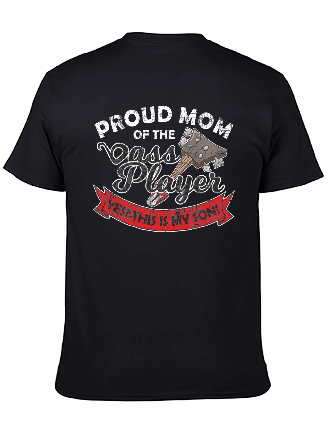 Proud Mom of Bass Player Graphic T-Shirt