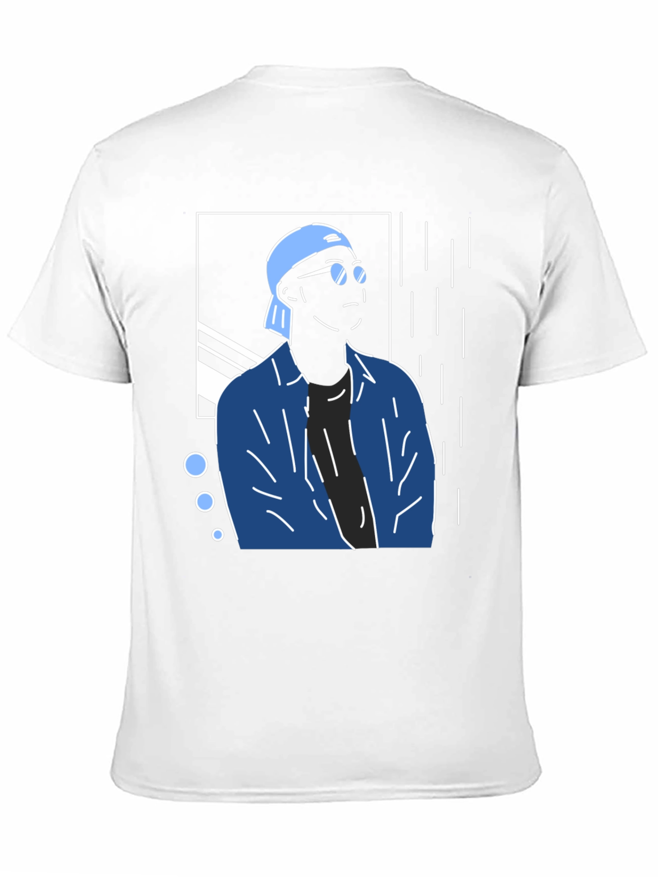 Trendy Graphic Tee - Cool Man Design