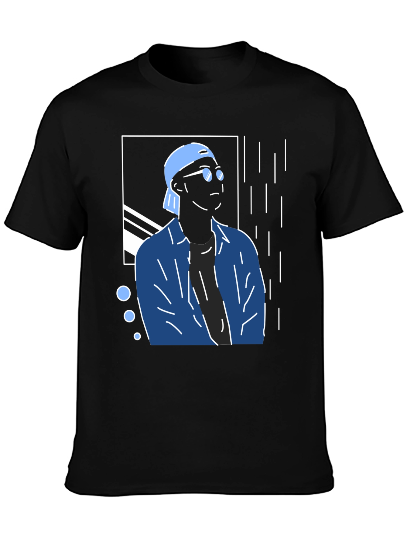 Trendy Graphic Tee - Cool Man Design