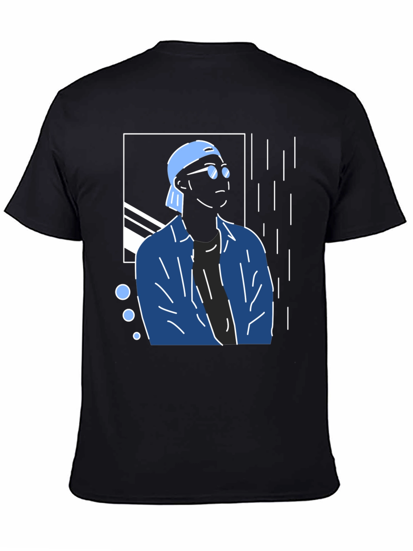 Trendy Graphic Tee - Cool Man Design