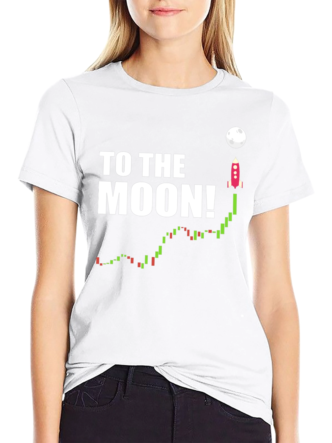 To The Moon! Crypto T-Shirt - Black