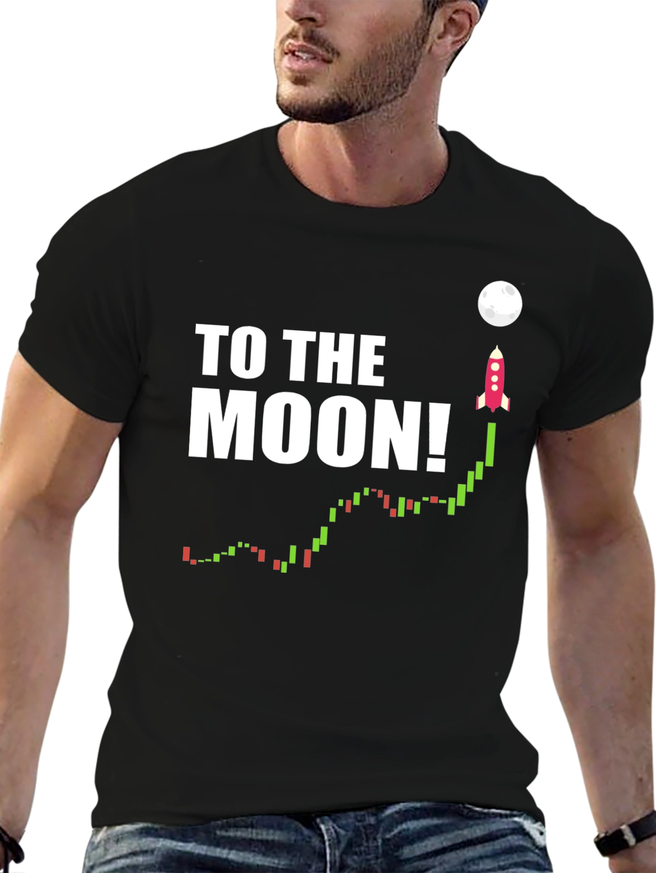 To The Moon! Crypto T-Shirt - Black