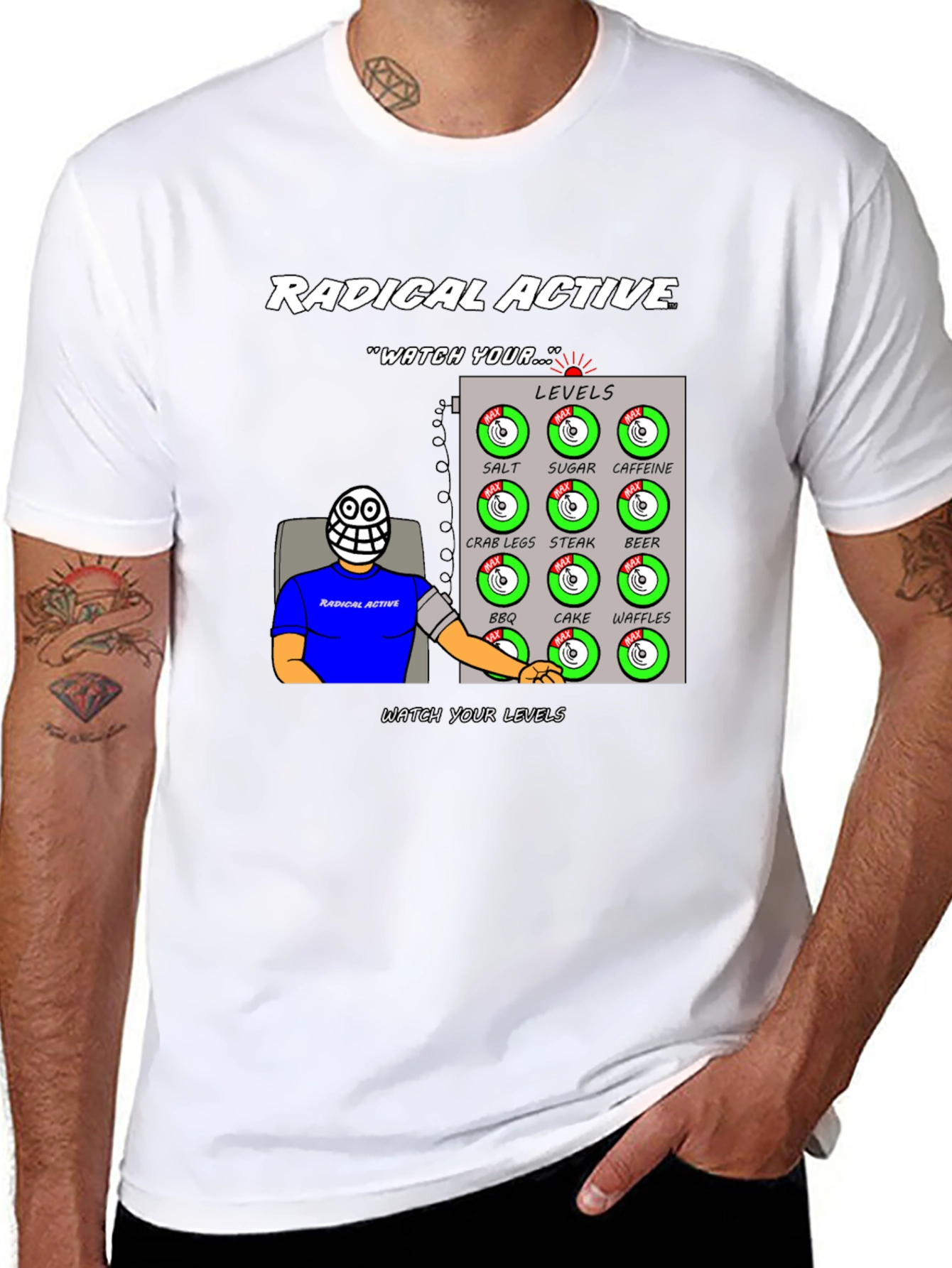 Radical Active Watch Your Levels Graphic Tee