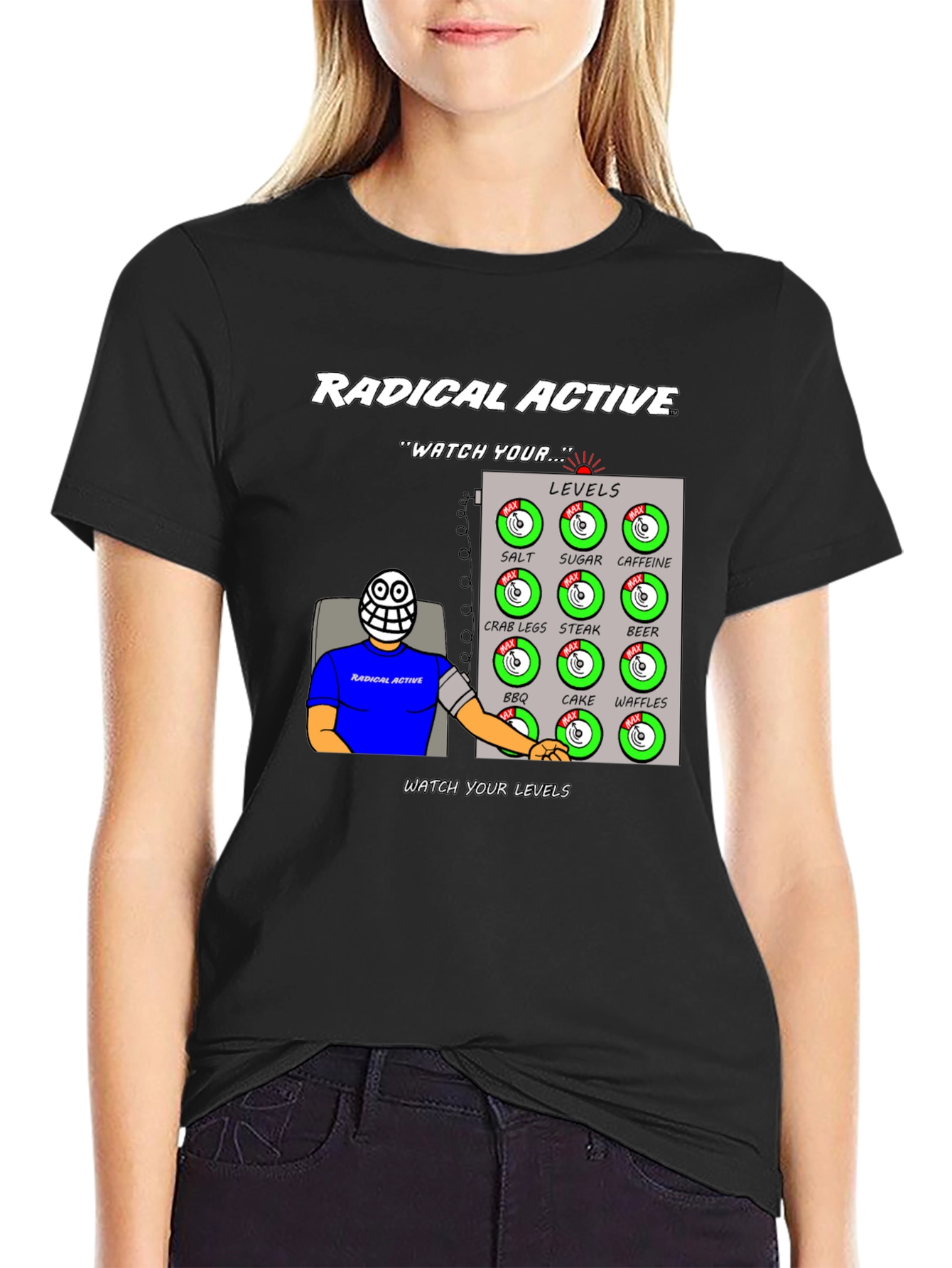 Radical Active Watch Your Levels Graphic Tee