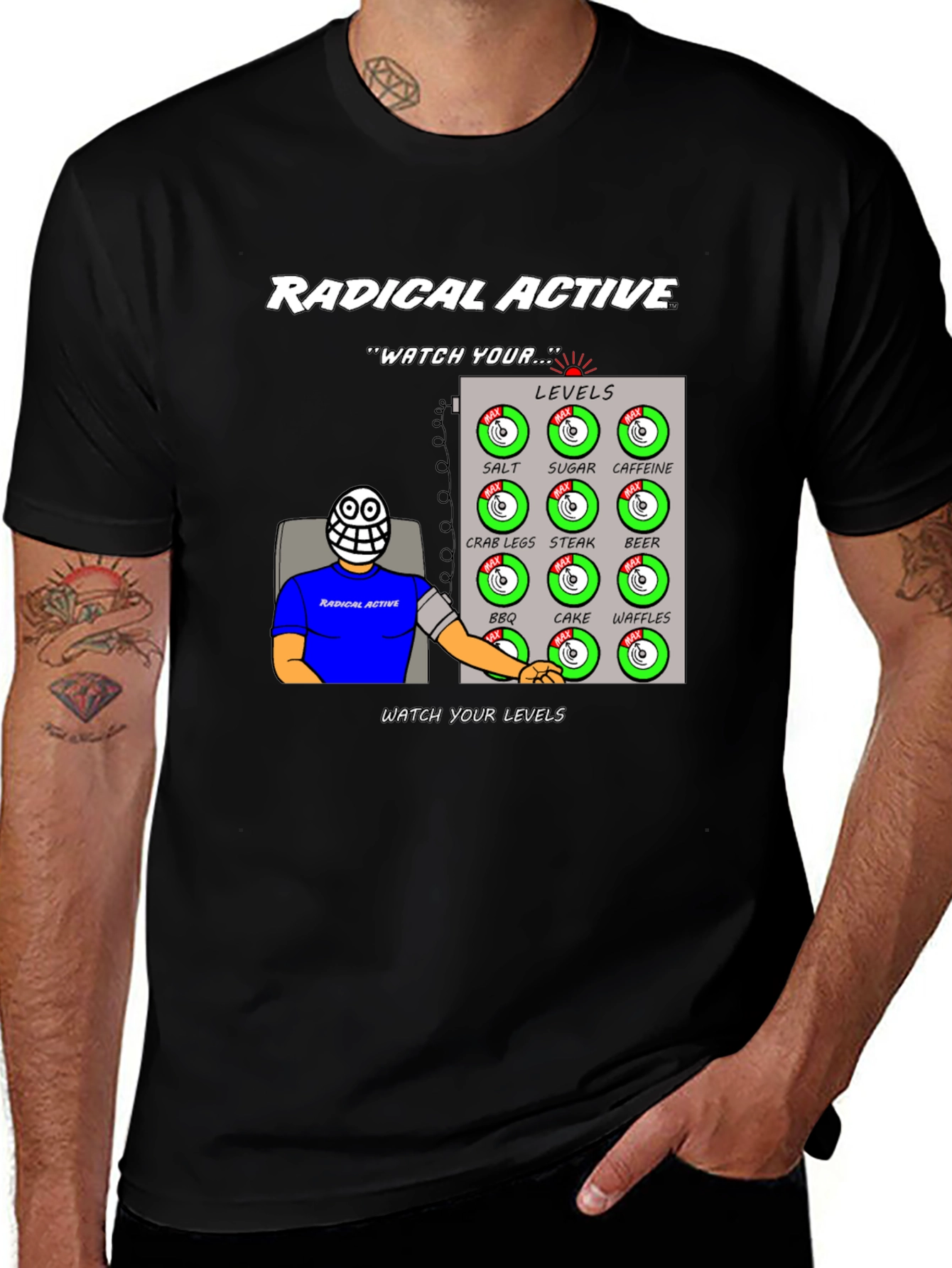 Radical Active Watch Your Levels Graphic Tee