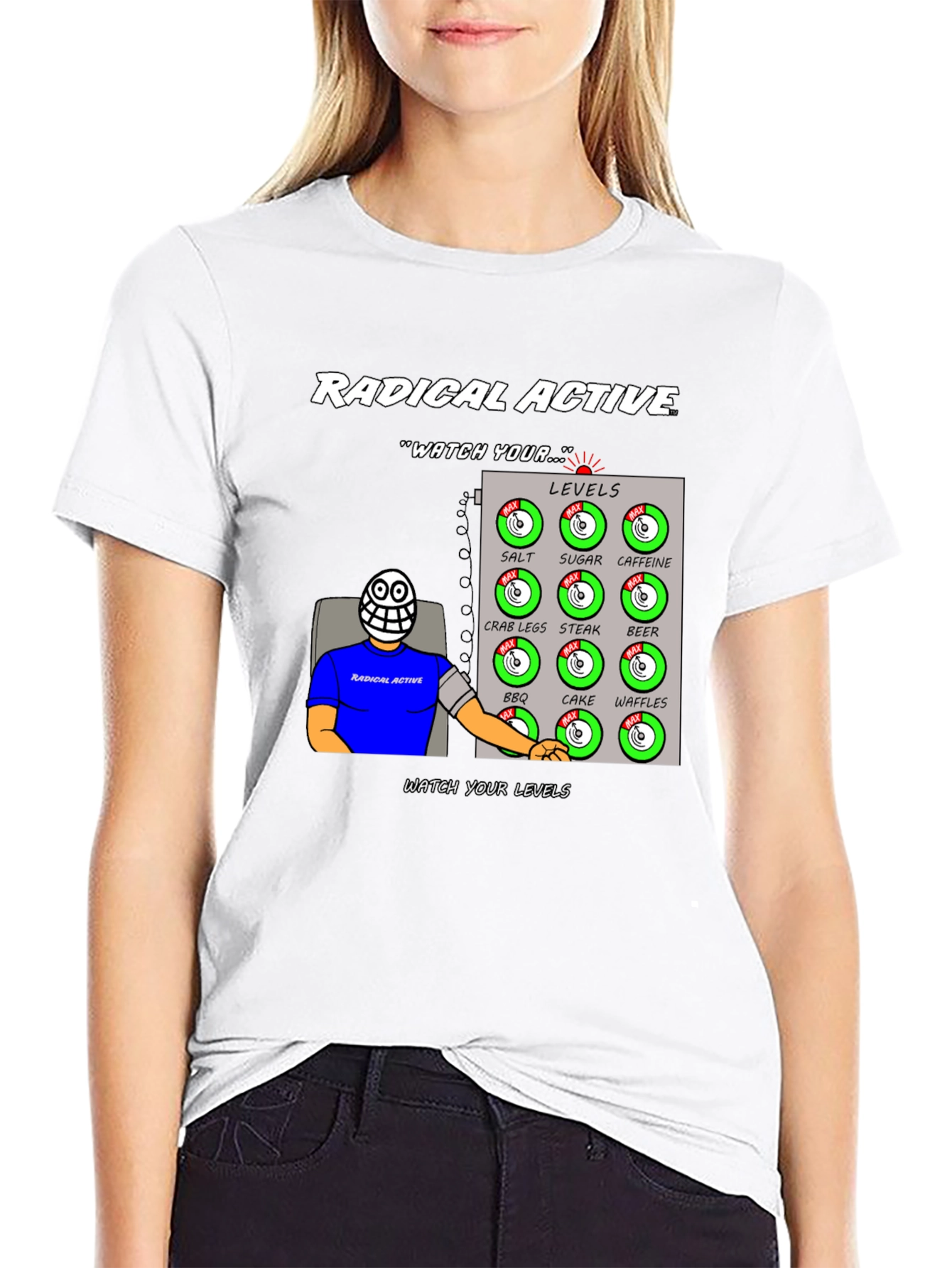 Radical Active Watch Your Levels Graphic Tee
