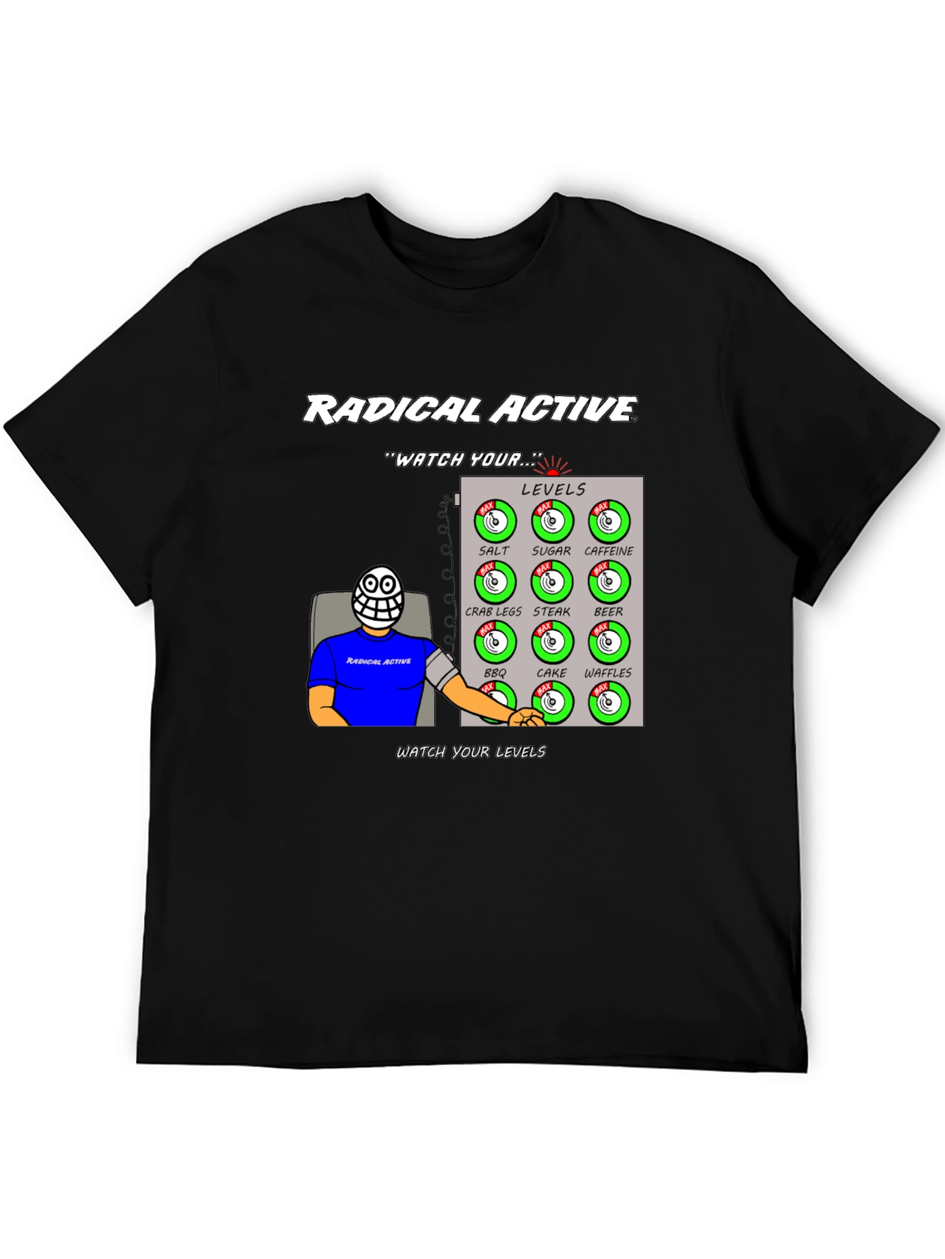Radical Active Watch Your Levels Graphic Tee