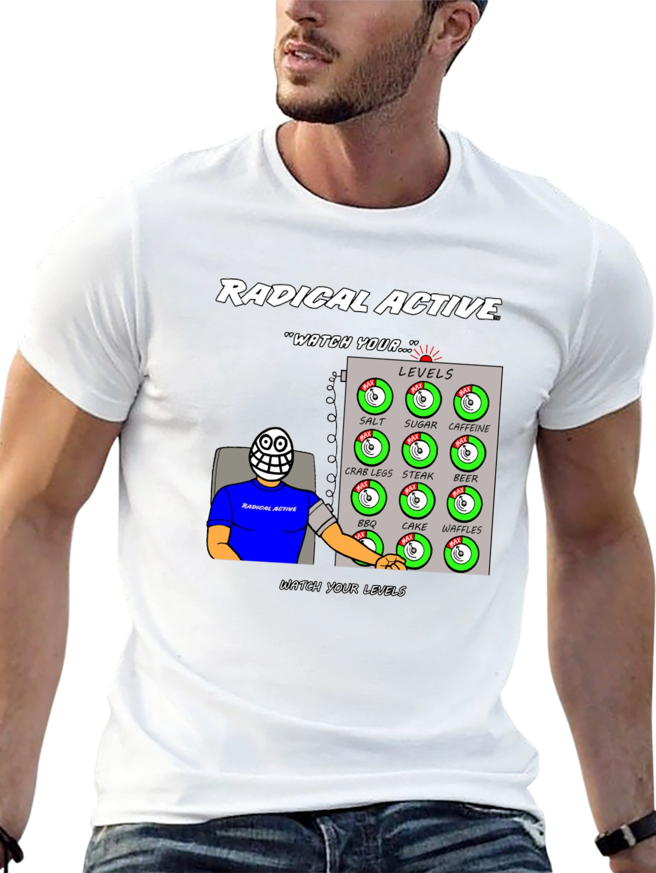Radical Active Watch Your Levels Graphic Tee
