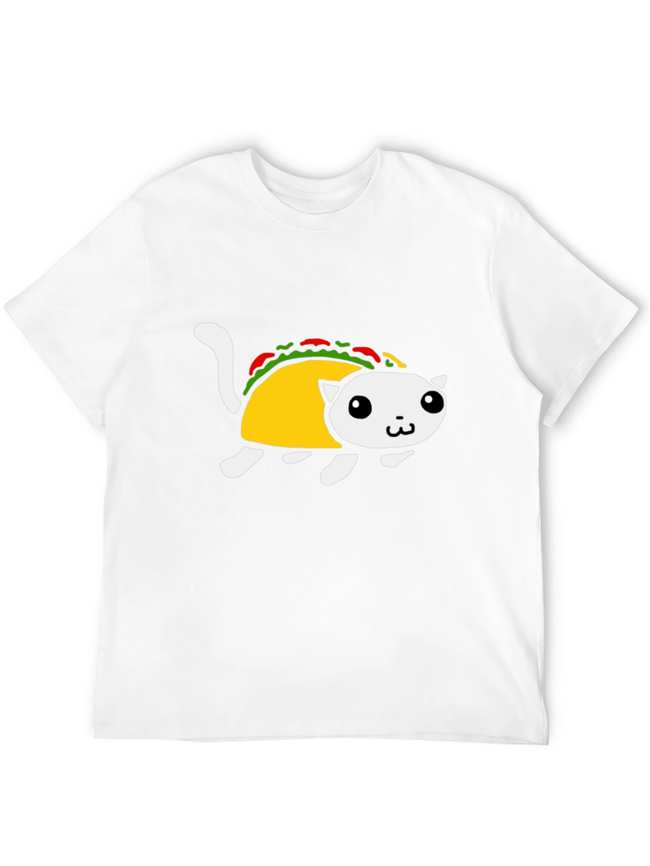 Taco Cat Graphic Tee - Black Short Sleeve