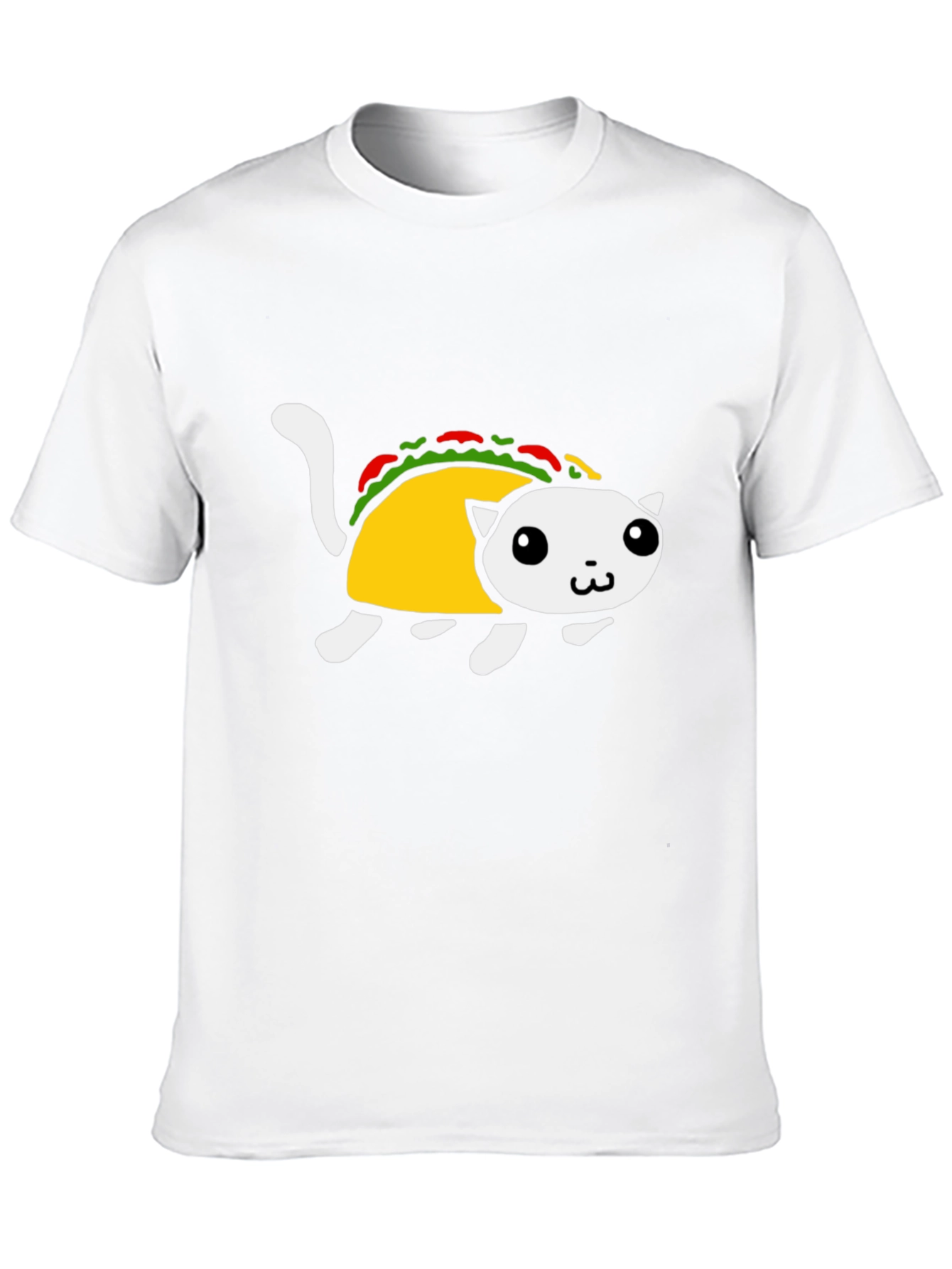 Taco Cat Graphic Tee - Black Short Sleeve