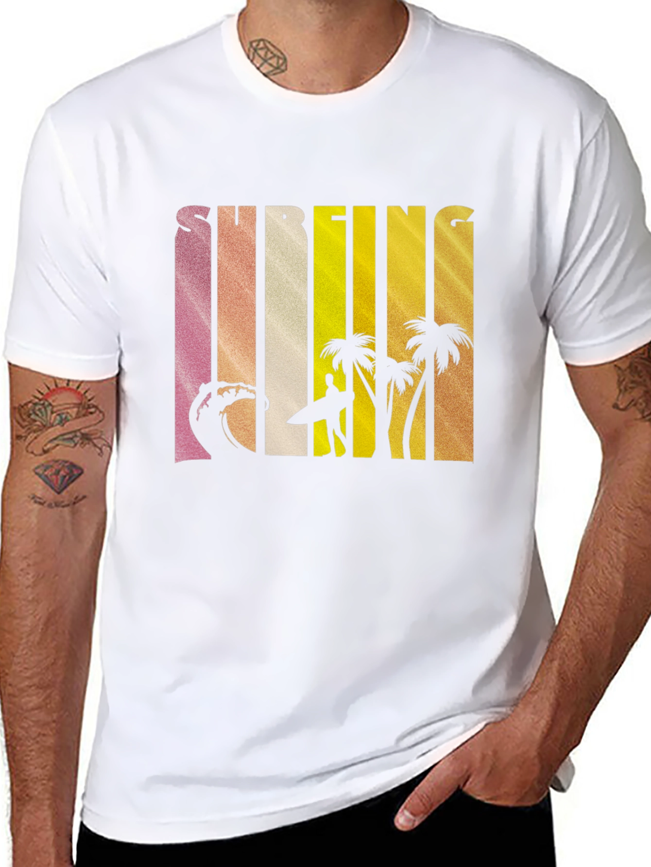 Surfing Graphic Tee - Island Vibes