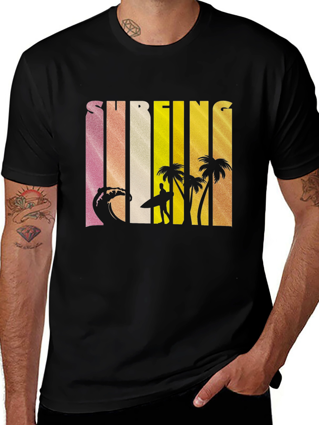 Surfing Graphic Tee - Island Vibes